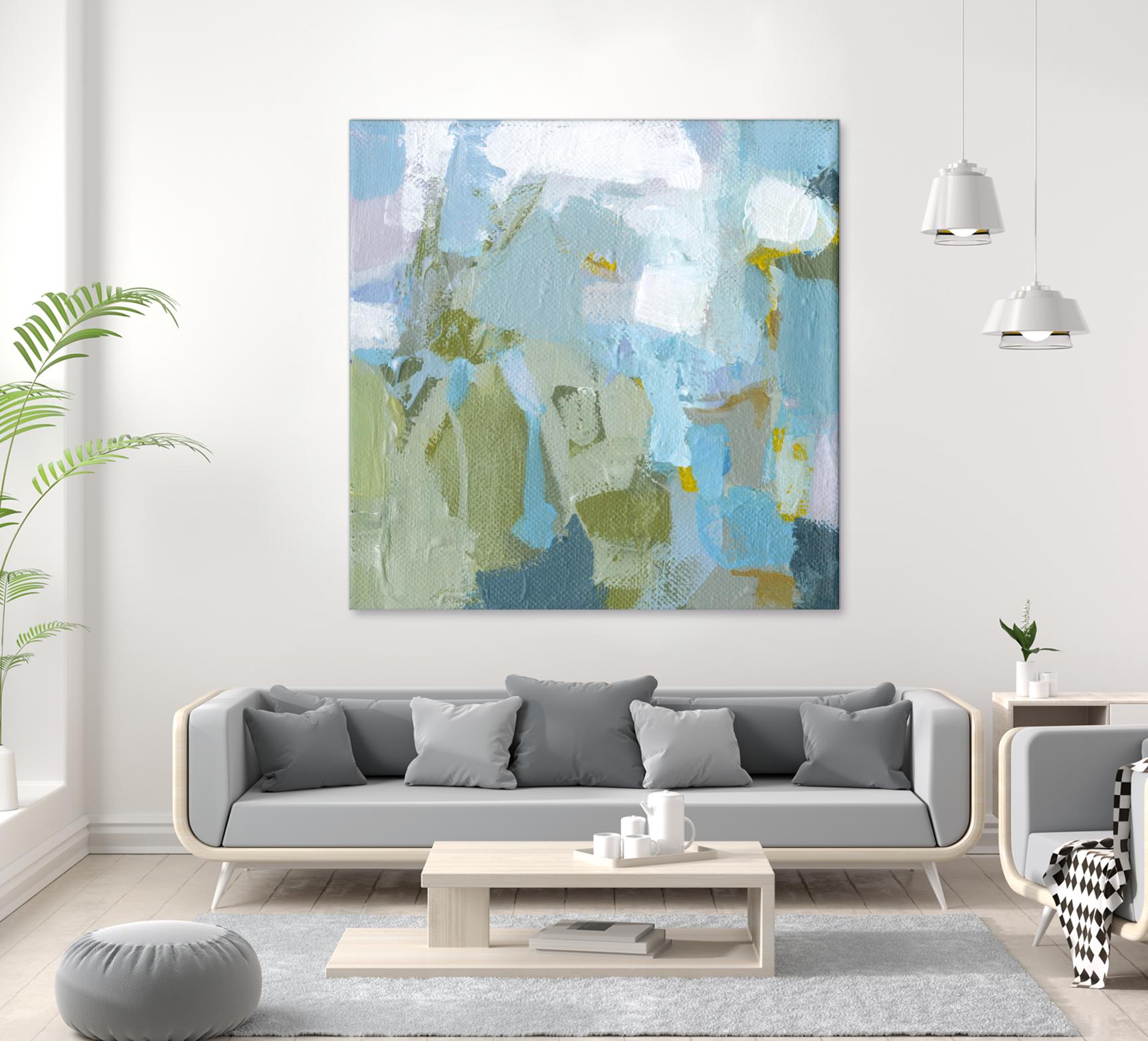 Dinner Mints by Christina Long on GIANT ART - green abstract