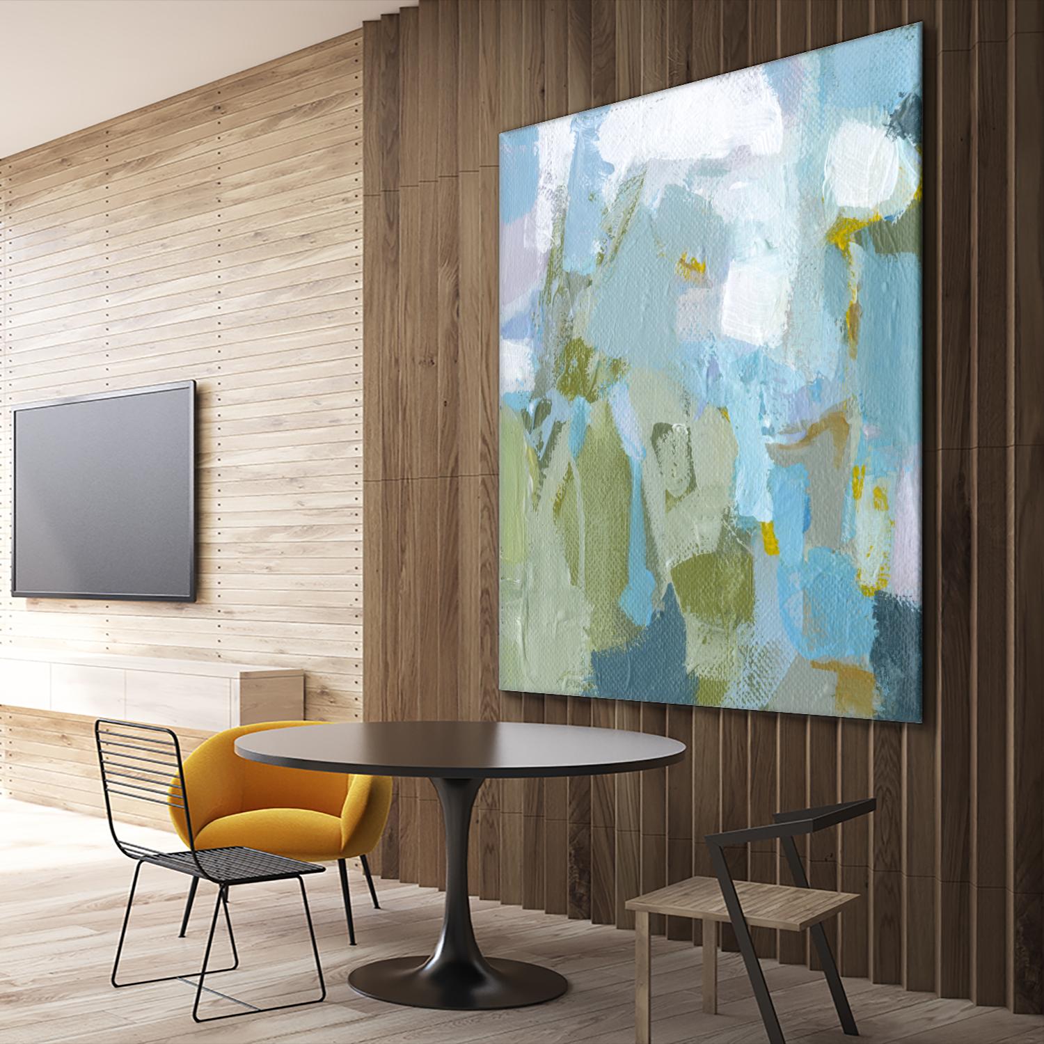 Dinner Mints by Christina Long on GIANT ART - green abstract