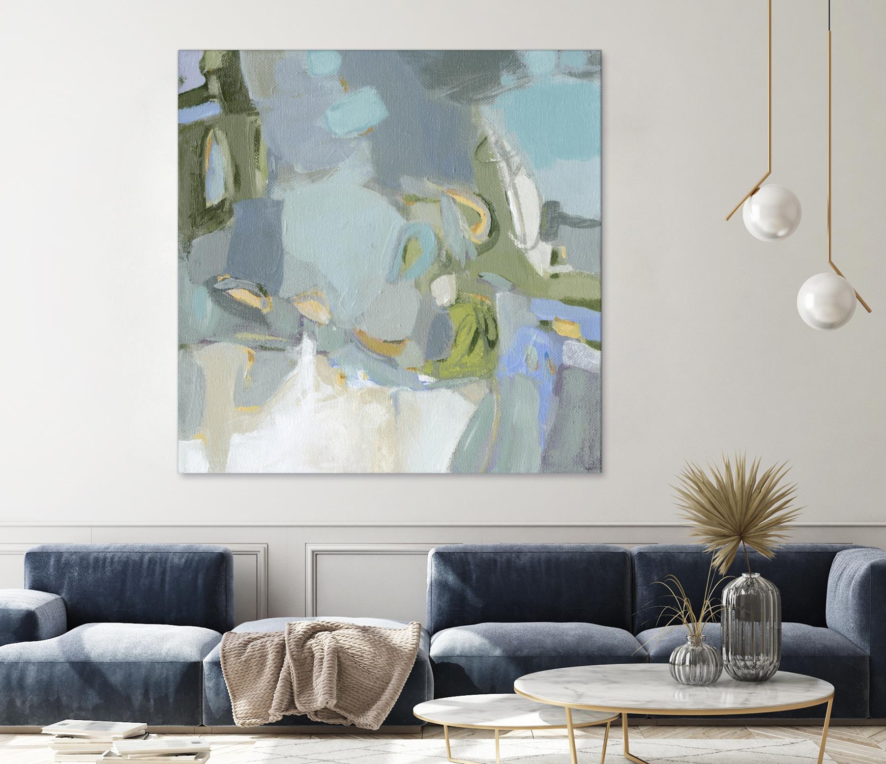 Moonlight by Christina Long on GIANT ART - green abstract