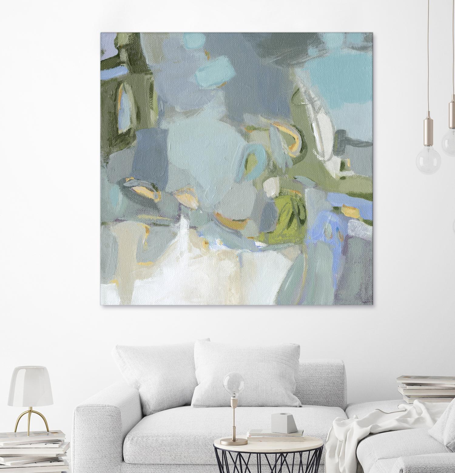 Moonlight by Christina Long on GIANT ART - green abstract