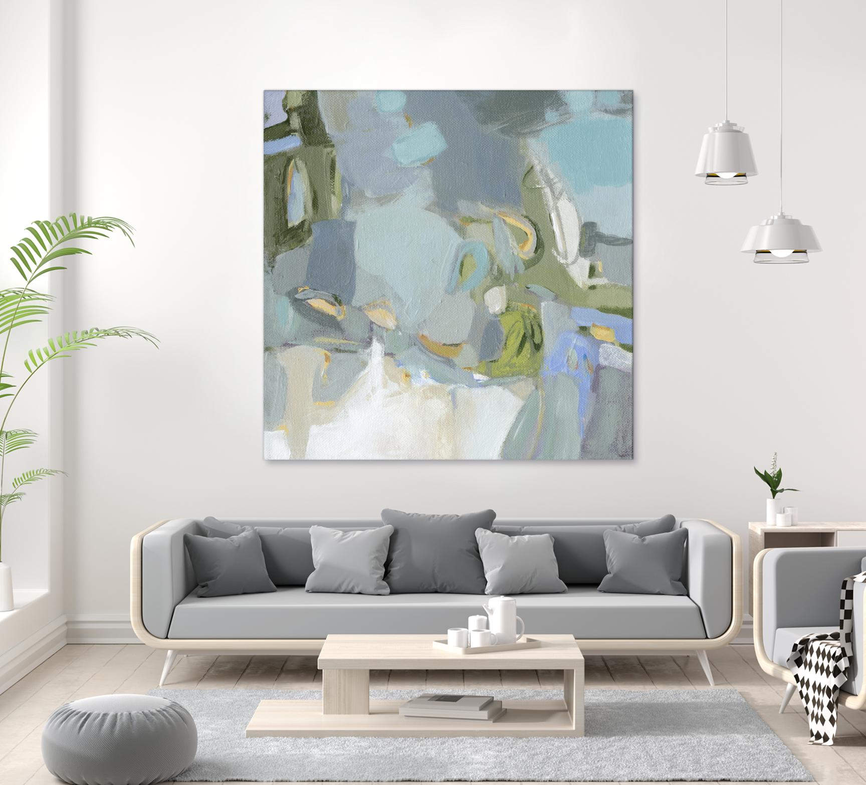 Moonlight by Christina Long on GIANT ART - green abstract