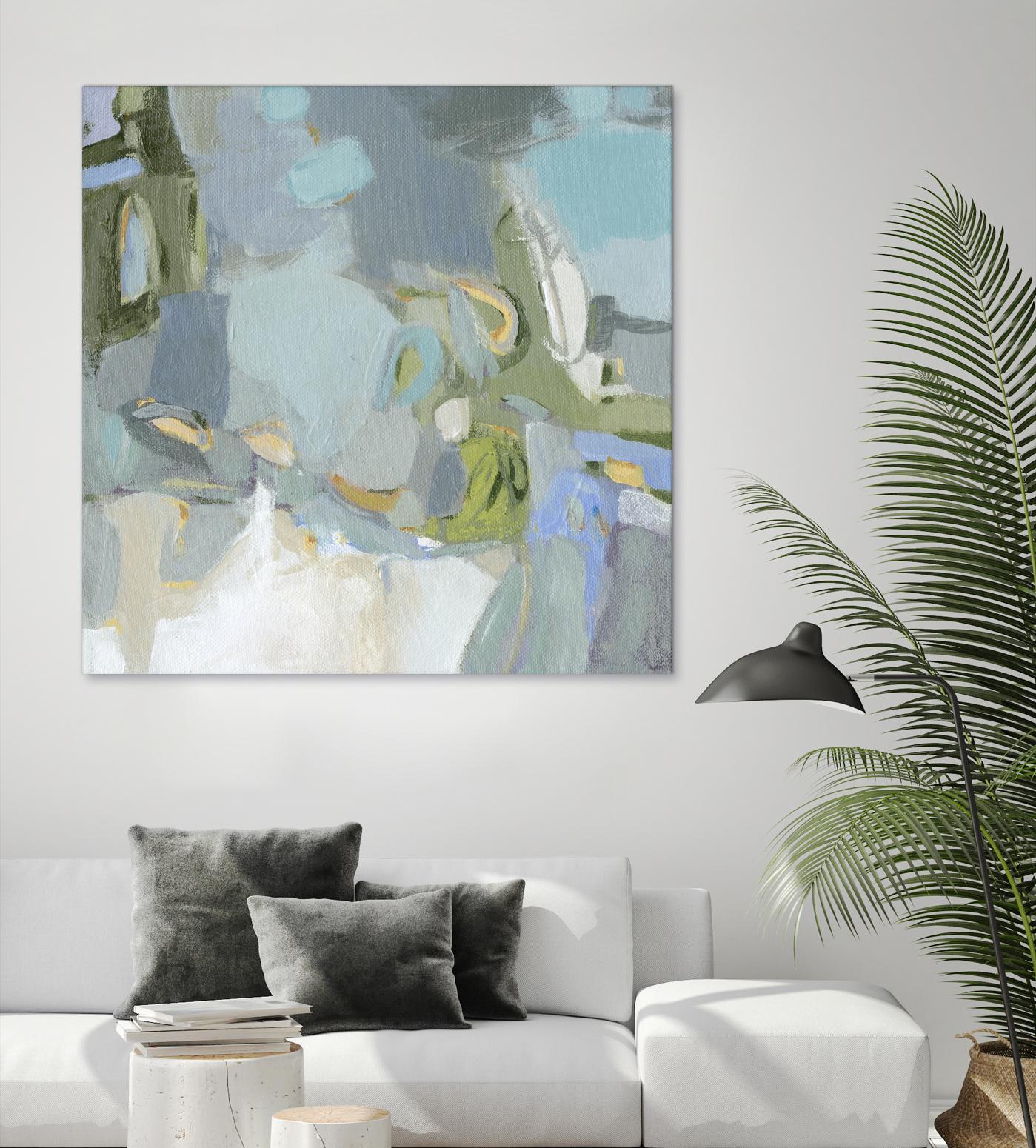 Moonlight by Christina Long on GIANT ART - green abstract