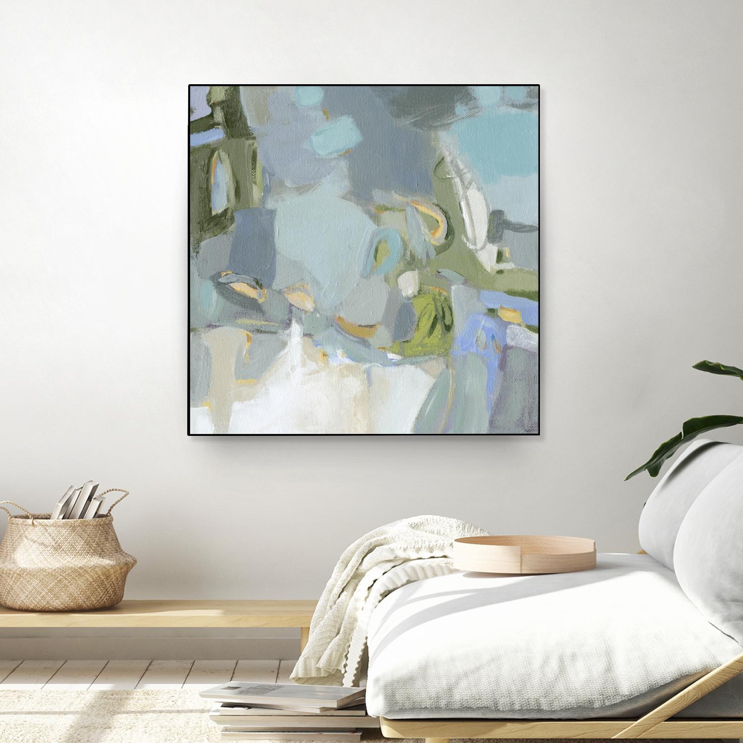 Moonlight by Christina Long on GIANT ART - green abstract