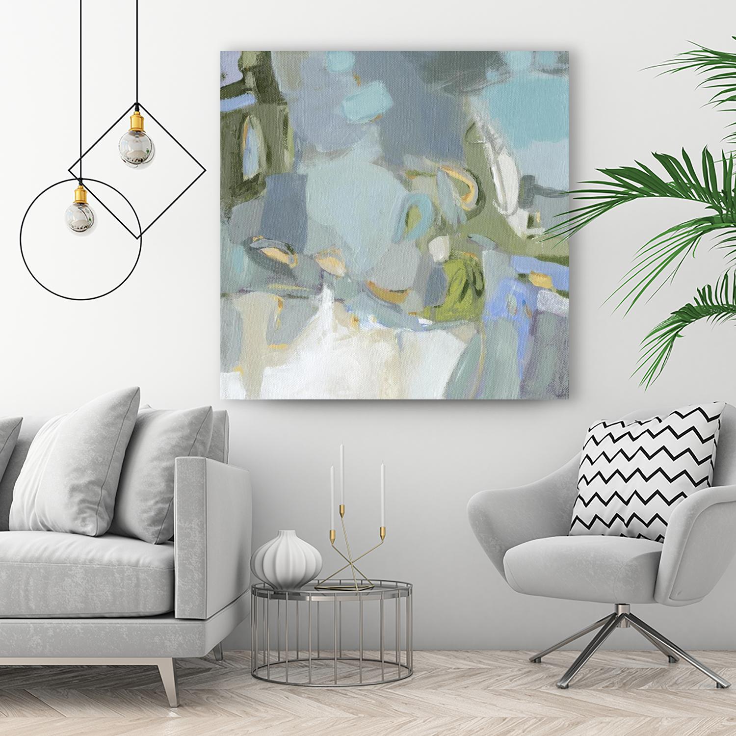 Moonlight by Christina Long on GIANT ART - green abstract