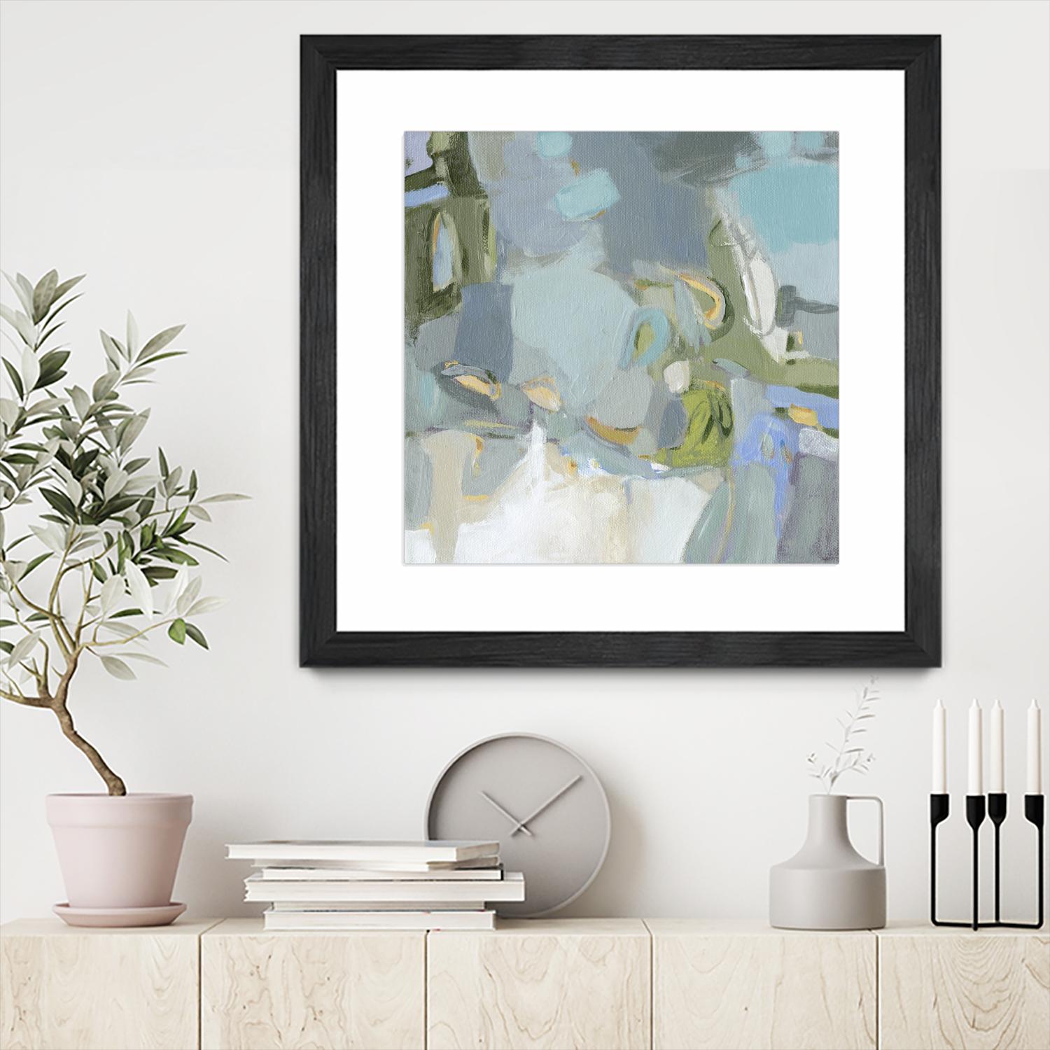 Moonlight by Christina Long on GIANT ART - green abstract