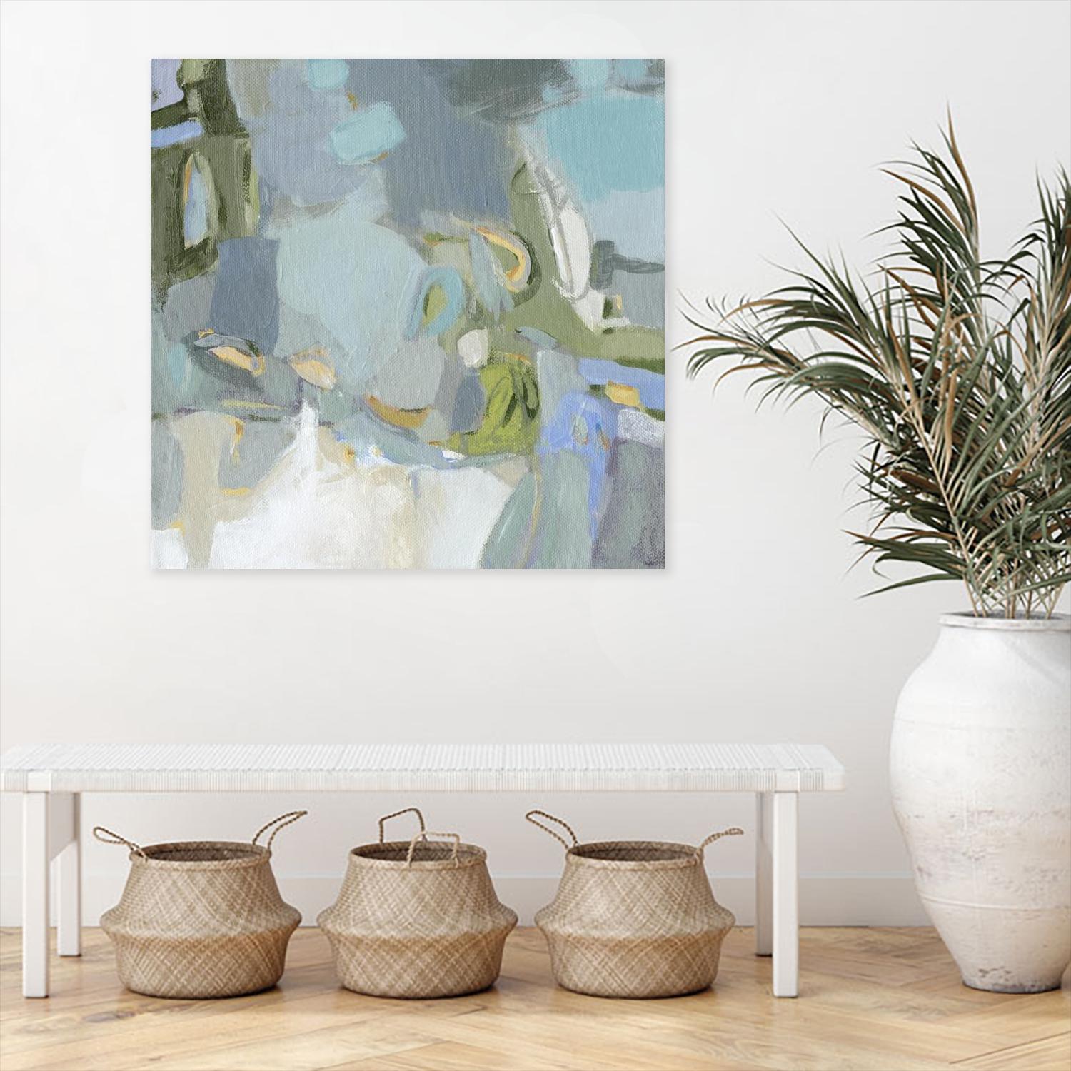 Moonlight by Christina Long on GIANT ART - green abstract