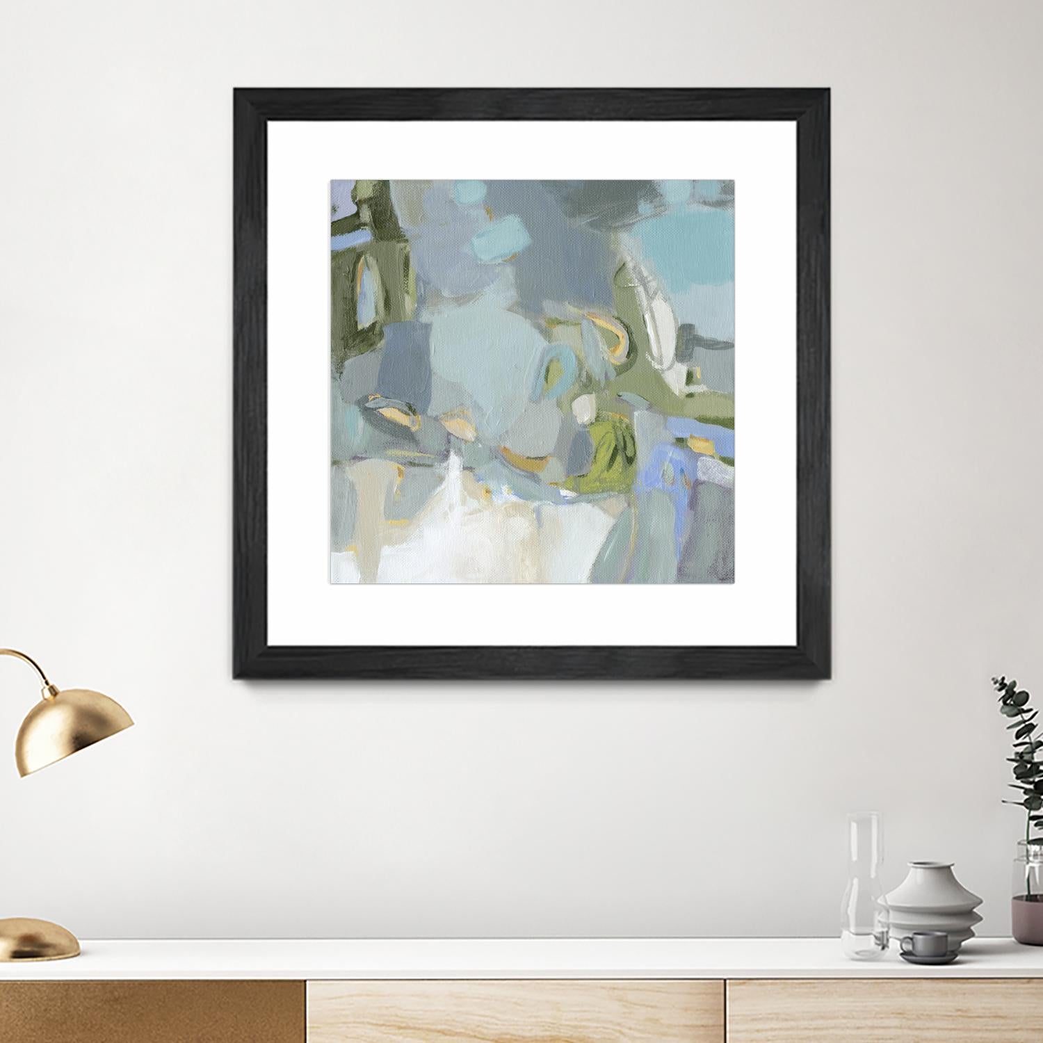 Moonlight by Christina Long on GIANT ART - green abstract