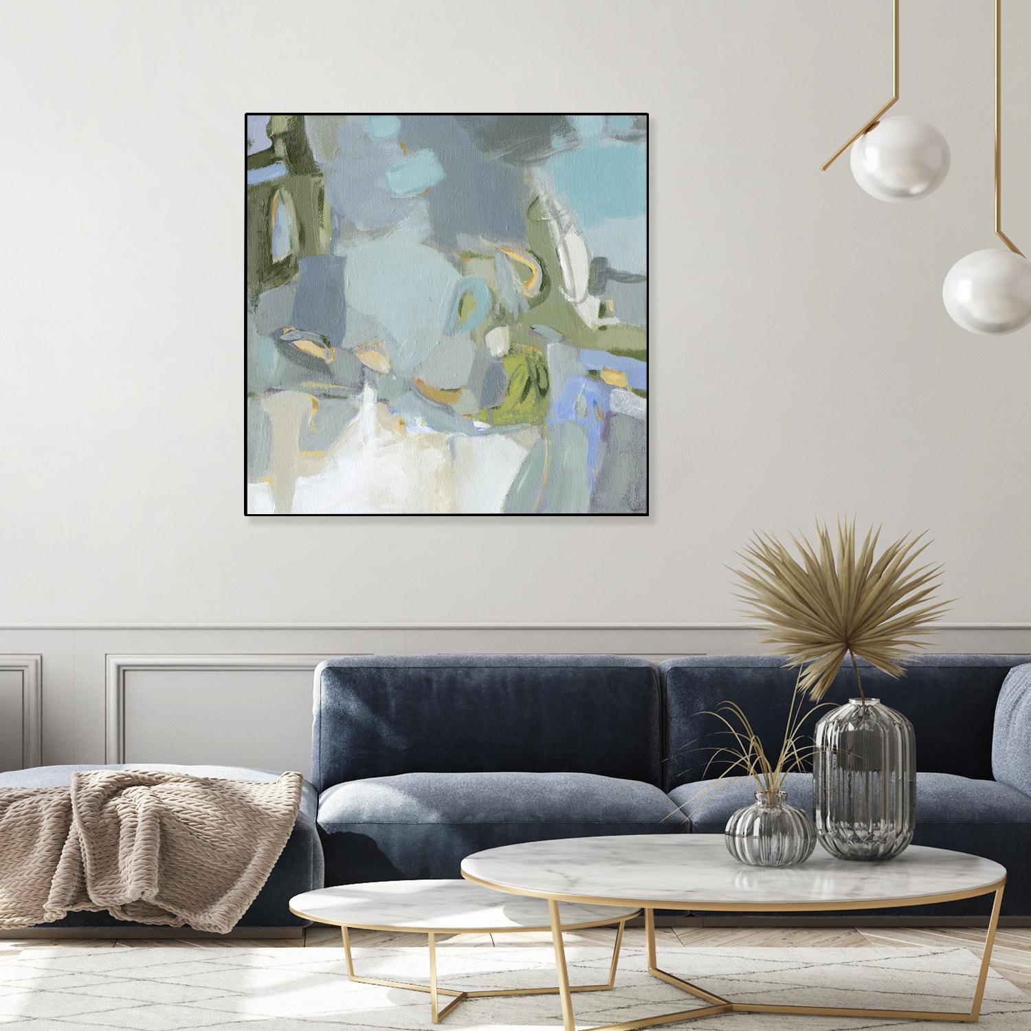 Moonlight by Christina Long on GIANT ART - green abstract