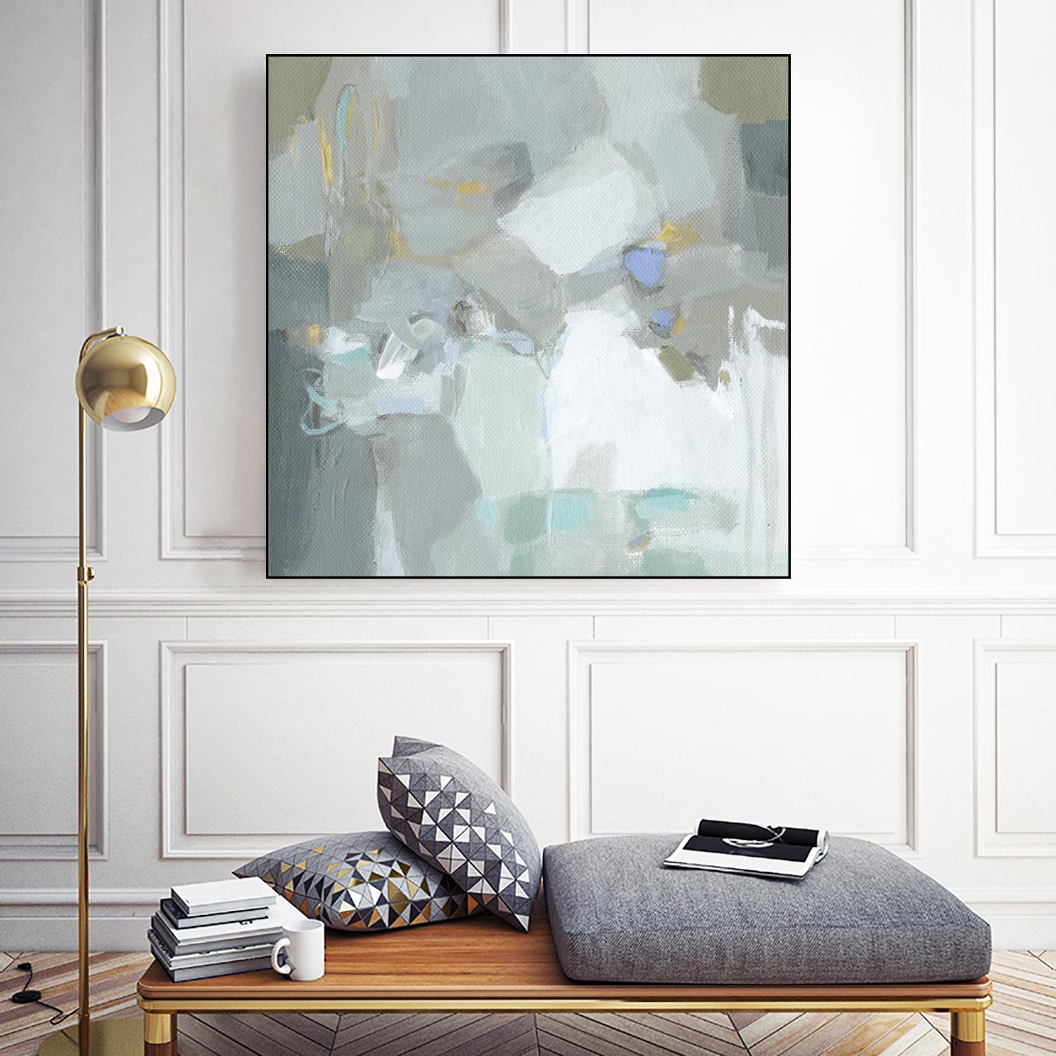 Frosted Flakes by Christina Long on GIANT ART - green abstract