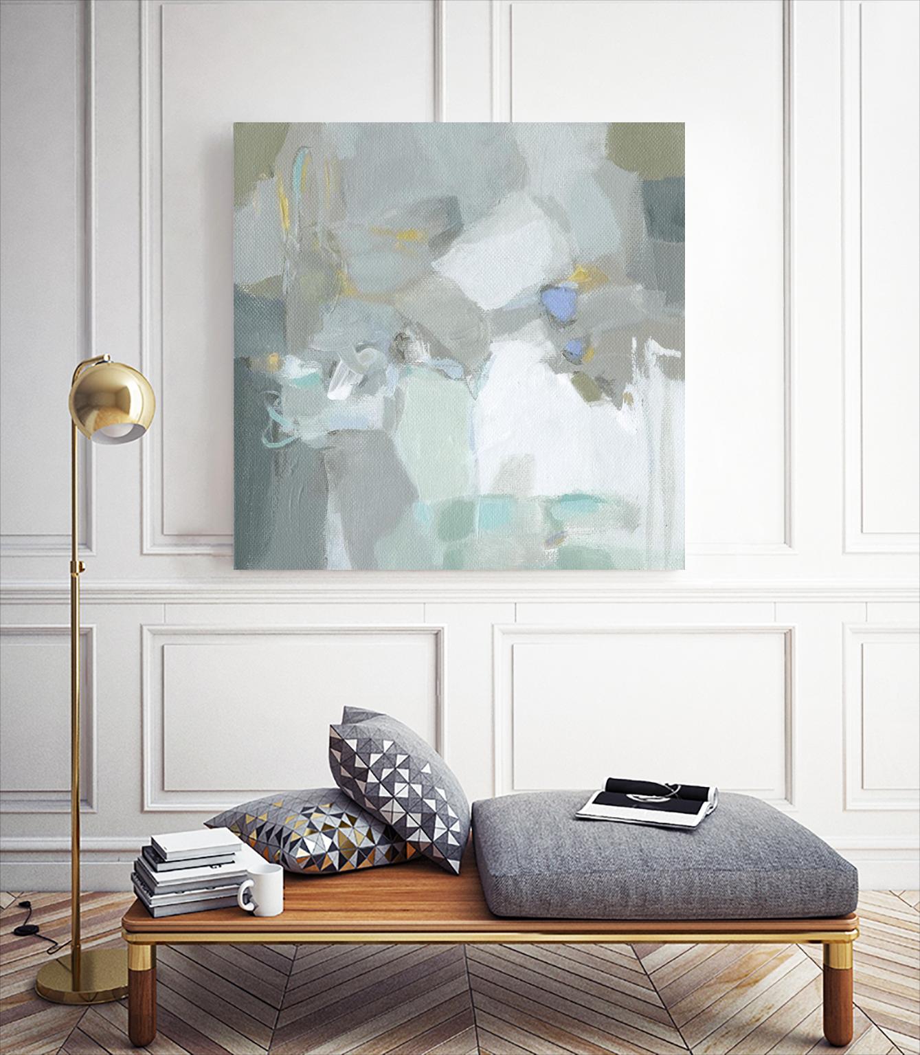 Frosted Flakes by Christina Long on GIANT ART - green abstract