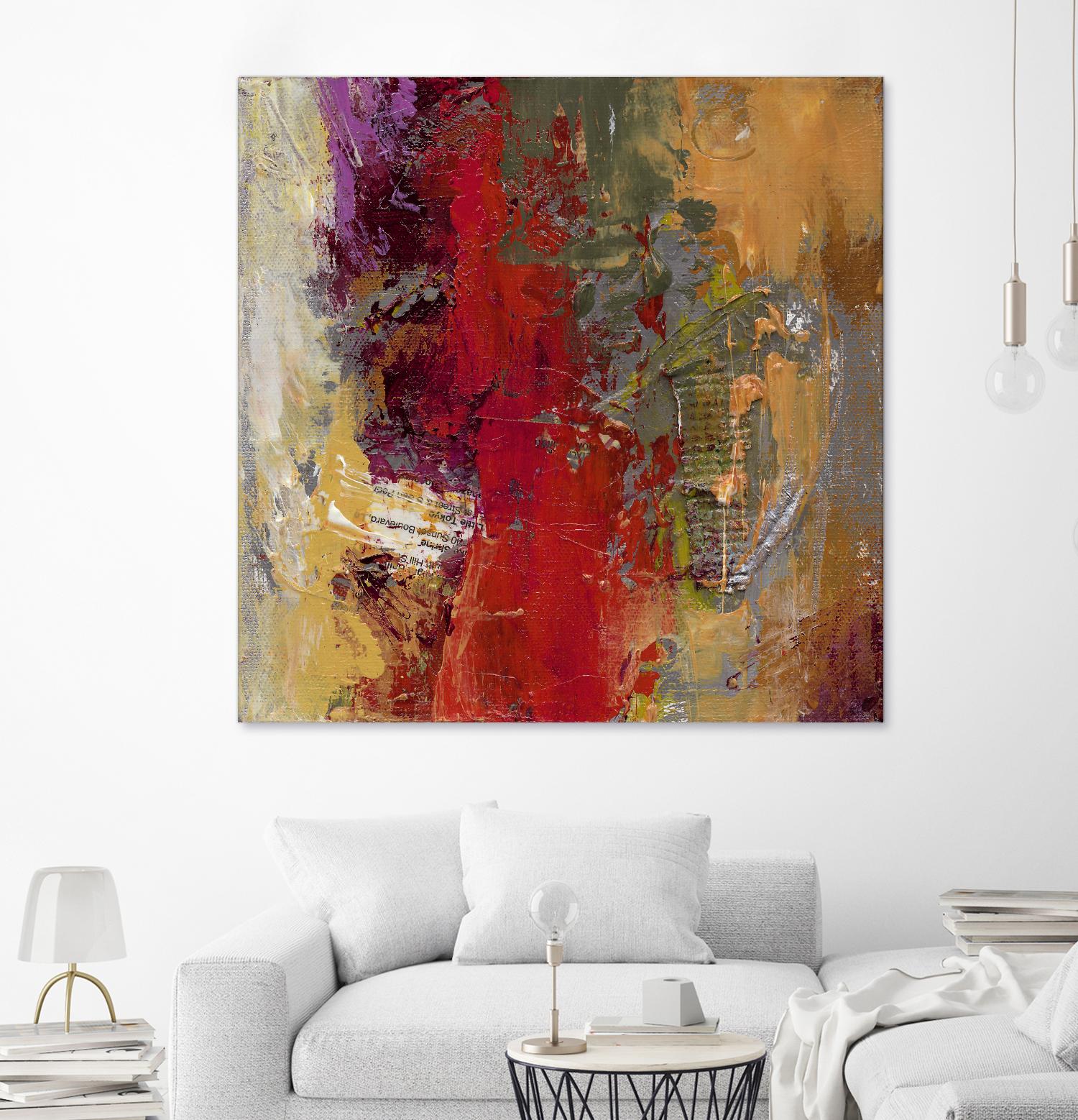 Sidecars II by Janet Bothne on GIANT ART - red abstract