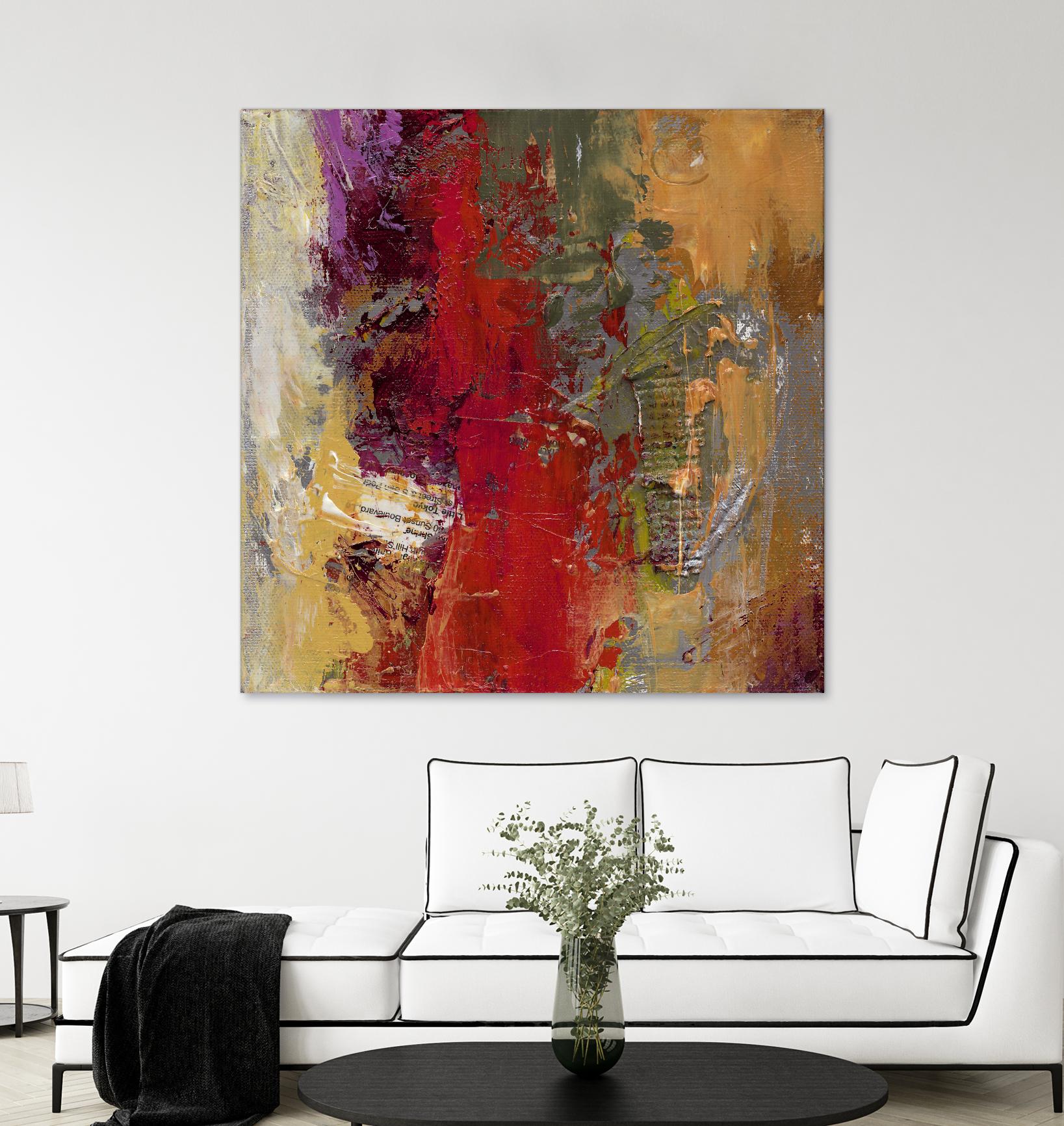 Sidecars II by Janet Bothne on GIANT ART - red abstract