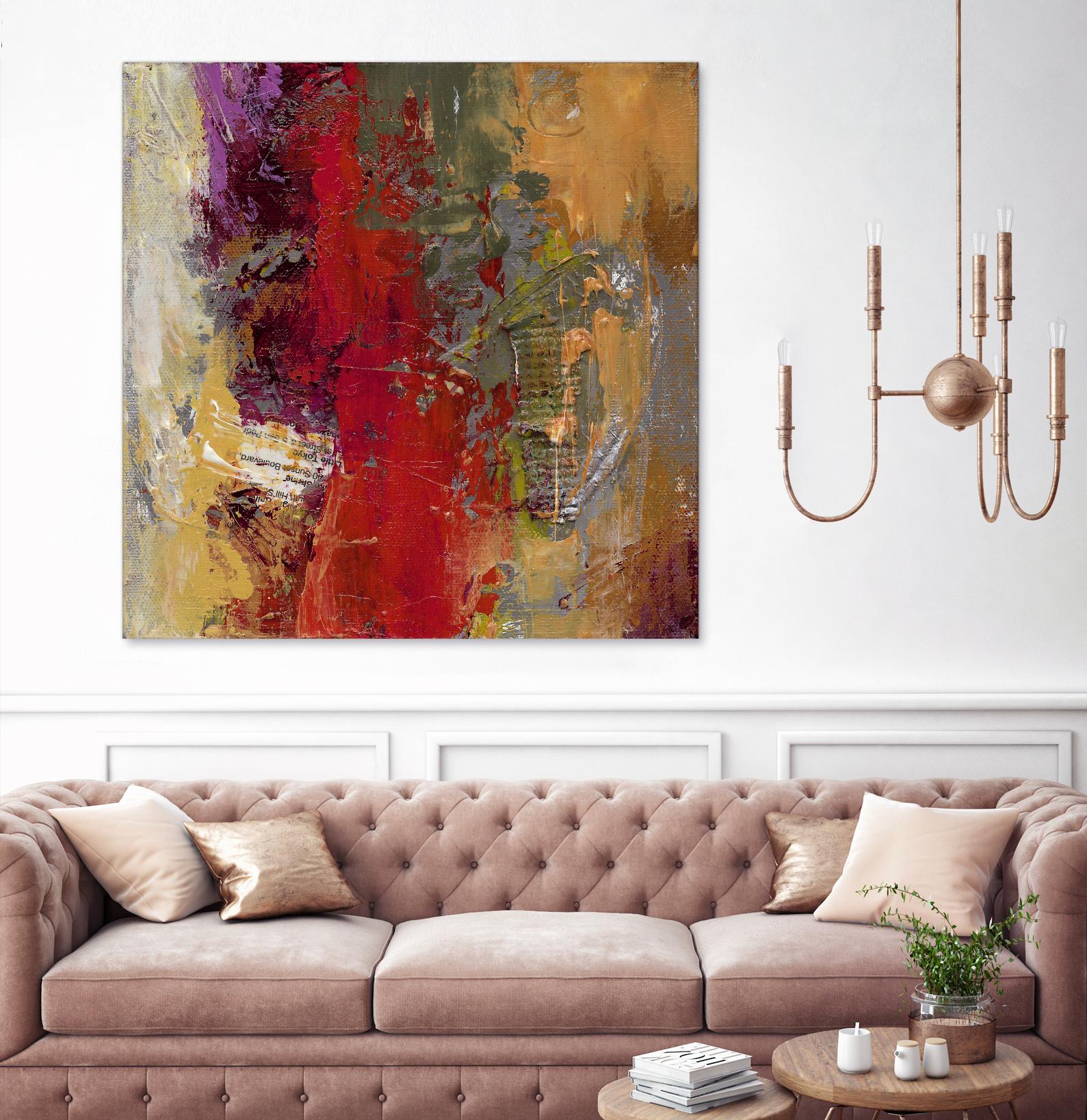 Sidecars II by Janet Bothne on GIANT ART - red abstract