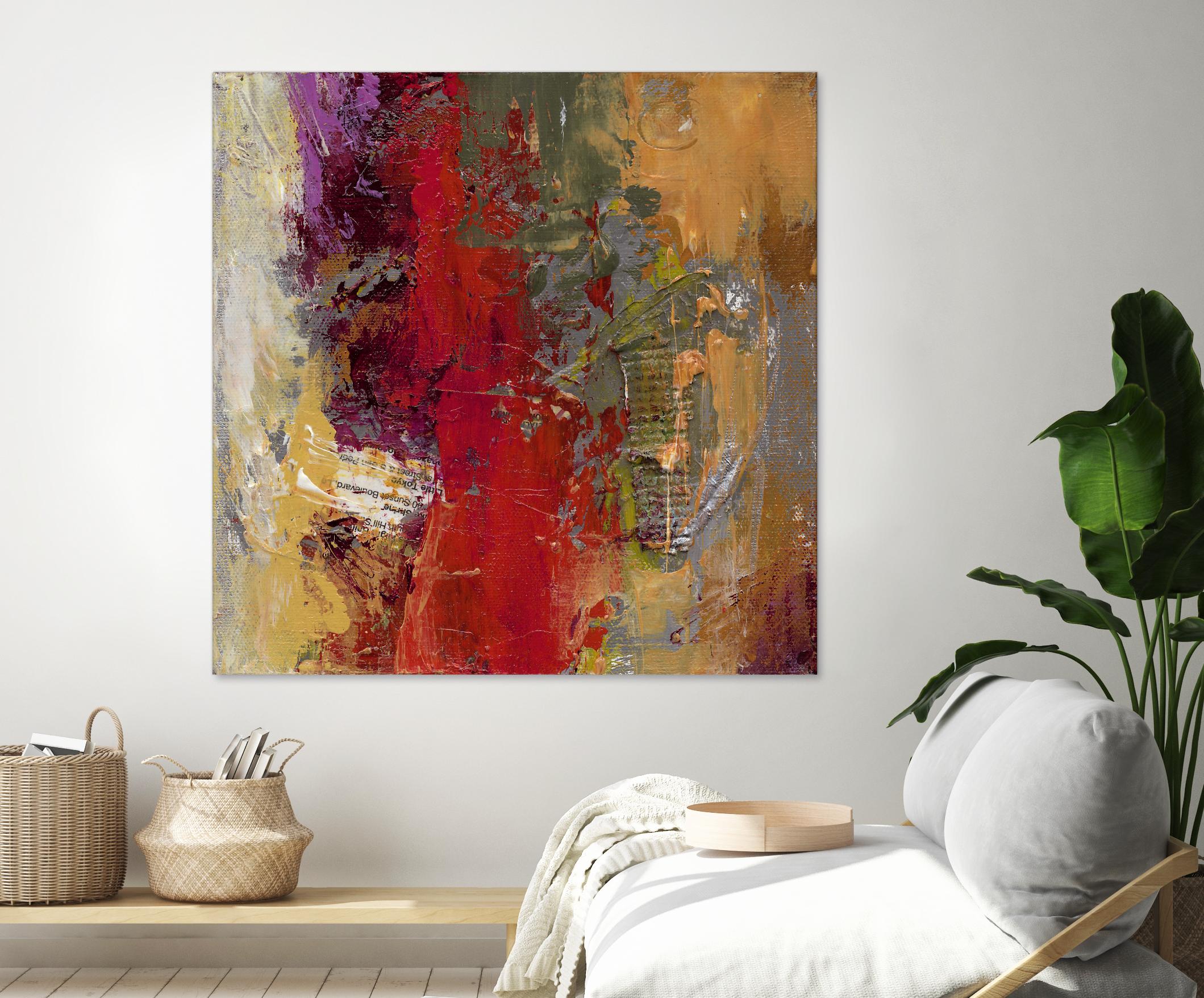 Sidecars II by Janet Bothne on GIANT ART - red abstract