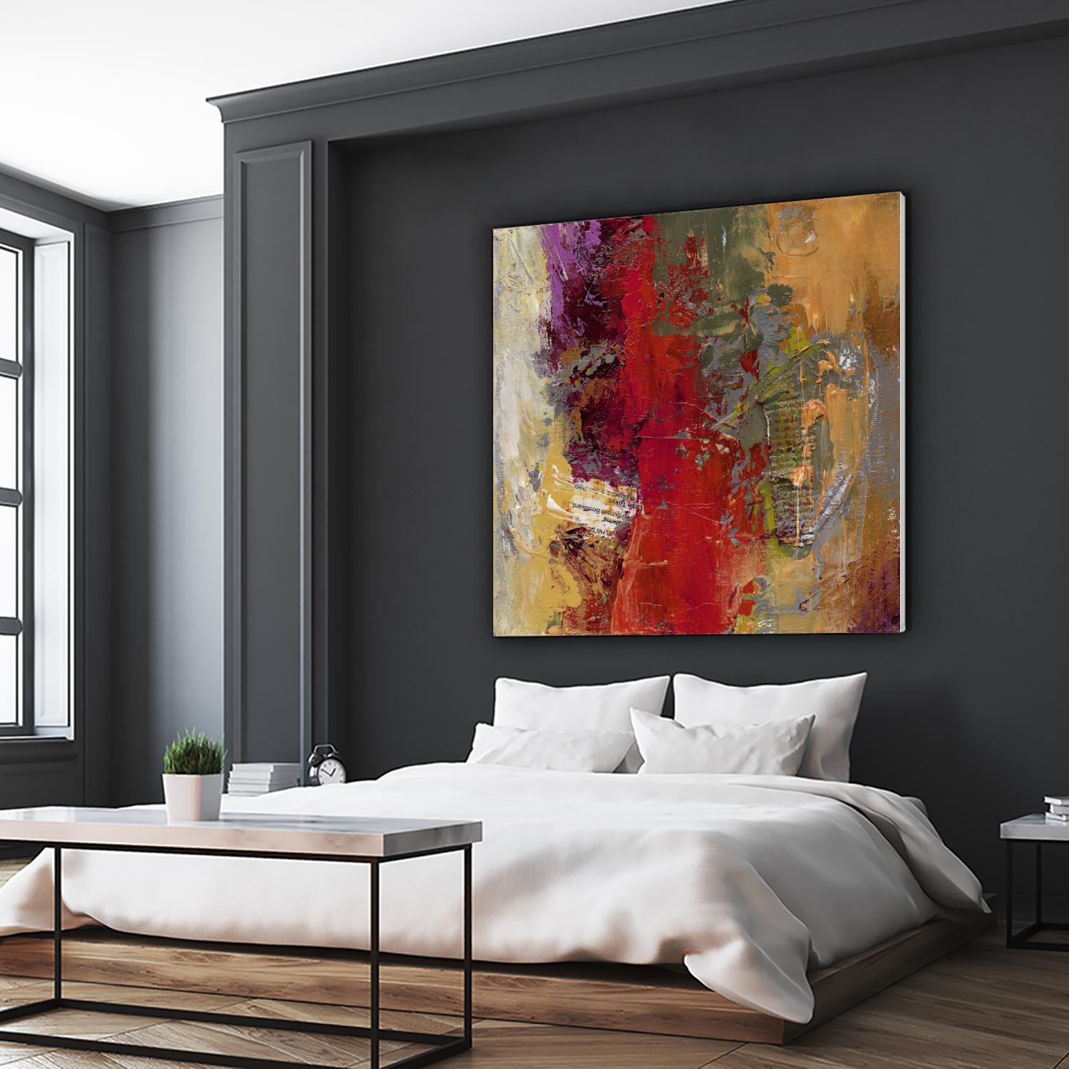 Sidecars II by Janet Bothne on GIANT ART - red abstract