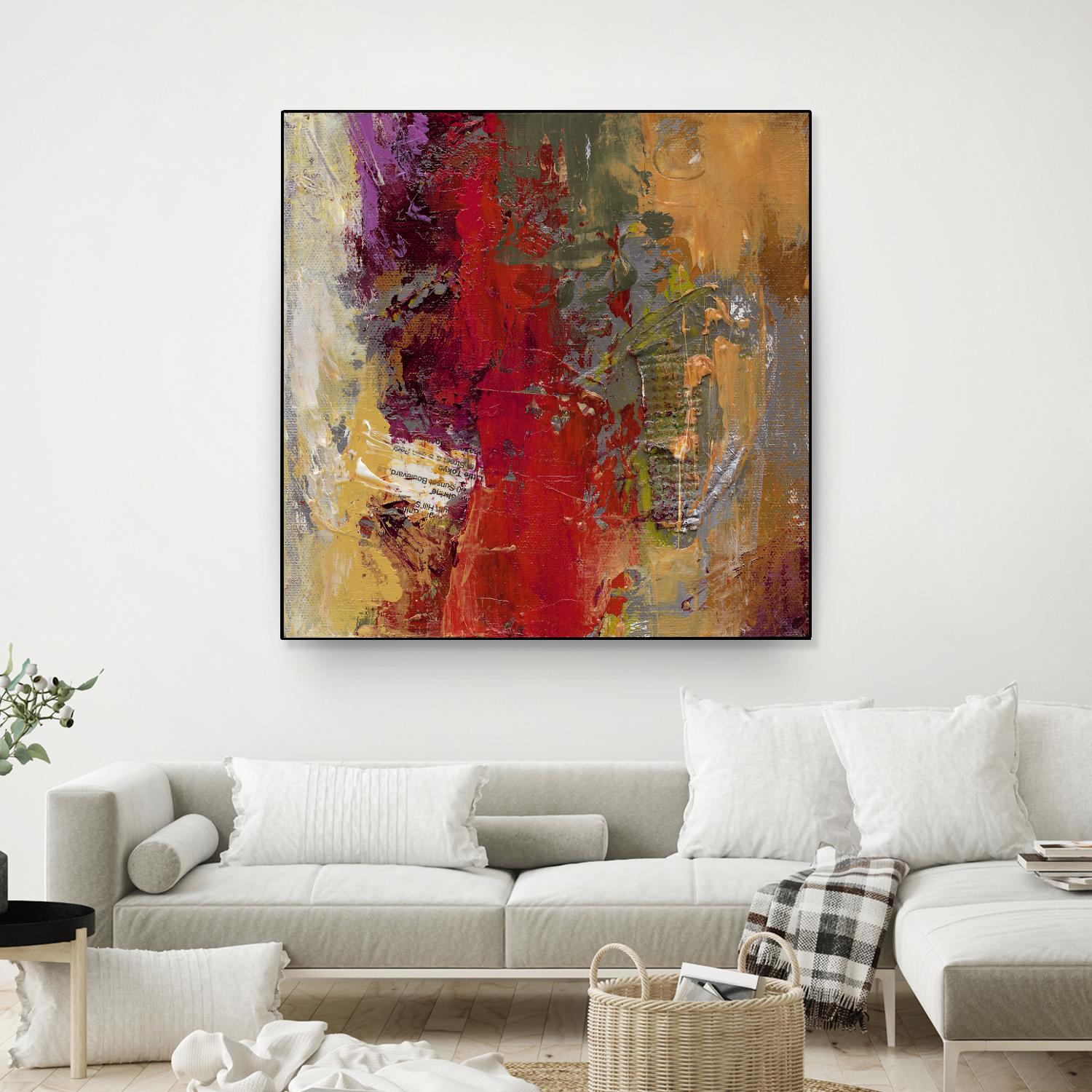 Sidecars II by Janet Bothne on GIANT ART - red abstract