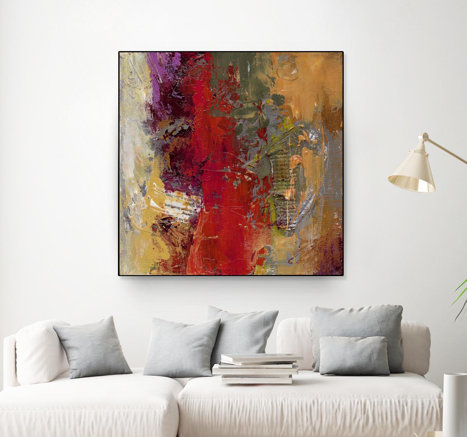 Sidecars II by Janet Bothne on GIANT ART - red abstract