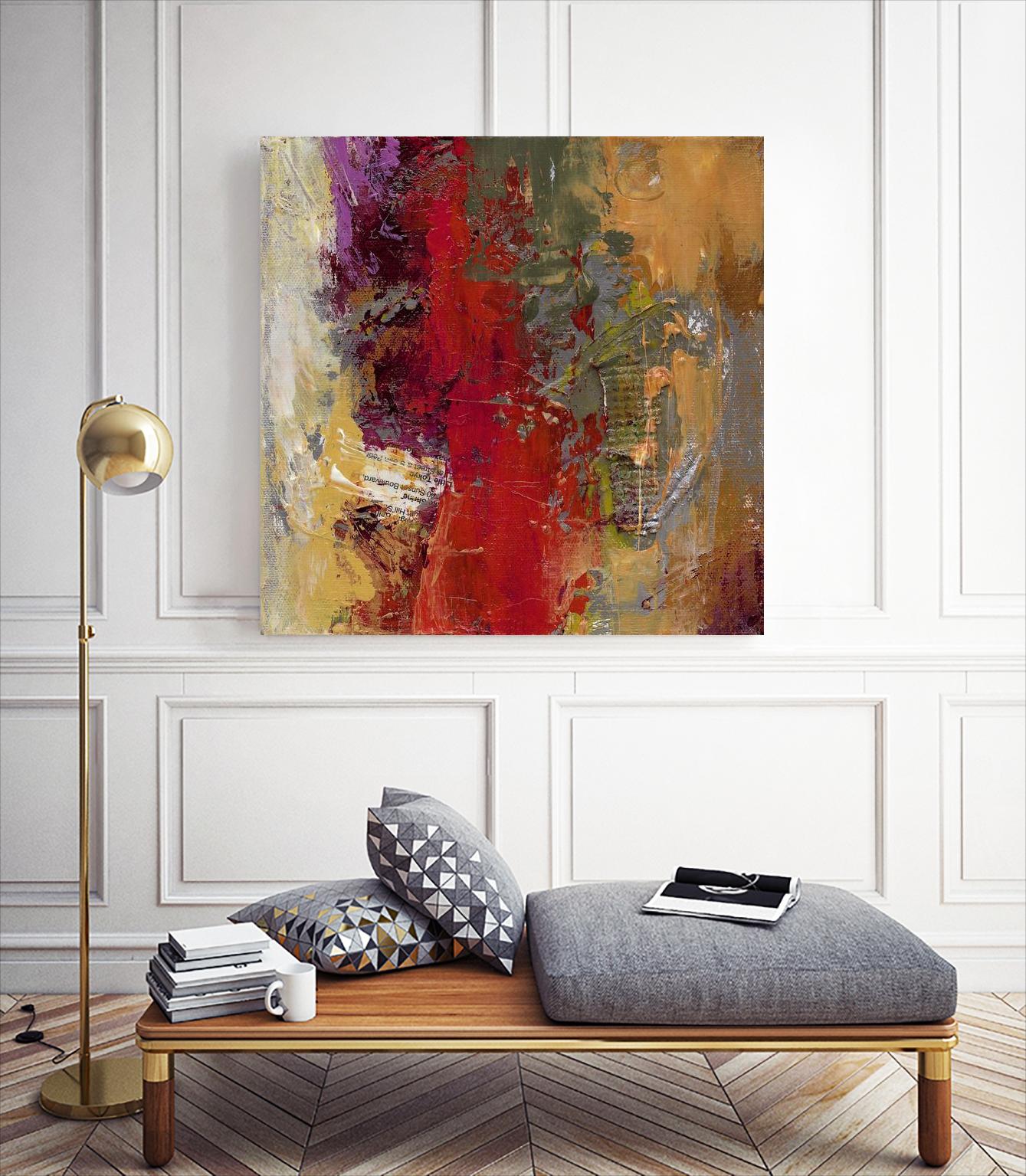 Sidecars II by Janet Bothne on GIANT ART - red abstract