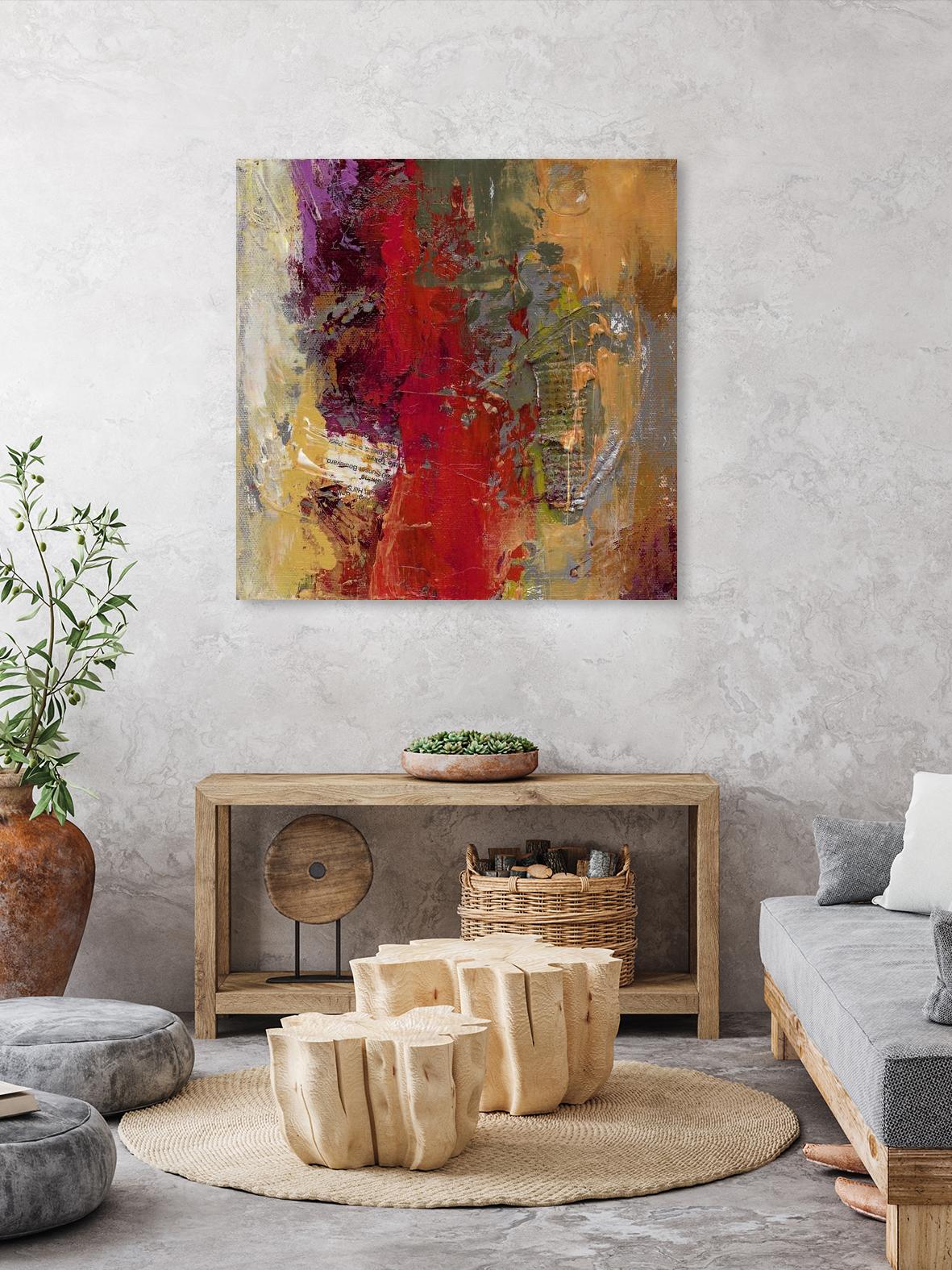 Sidecars II by Janet Bothne on GIANT ART - red abstract