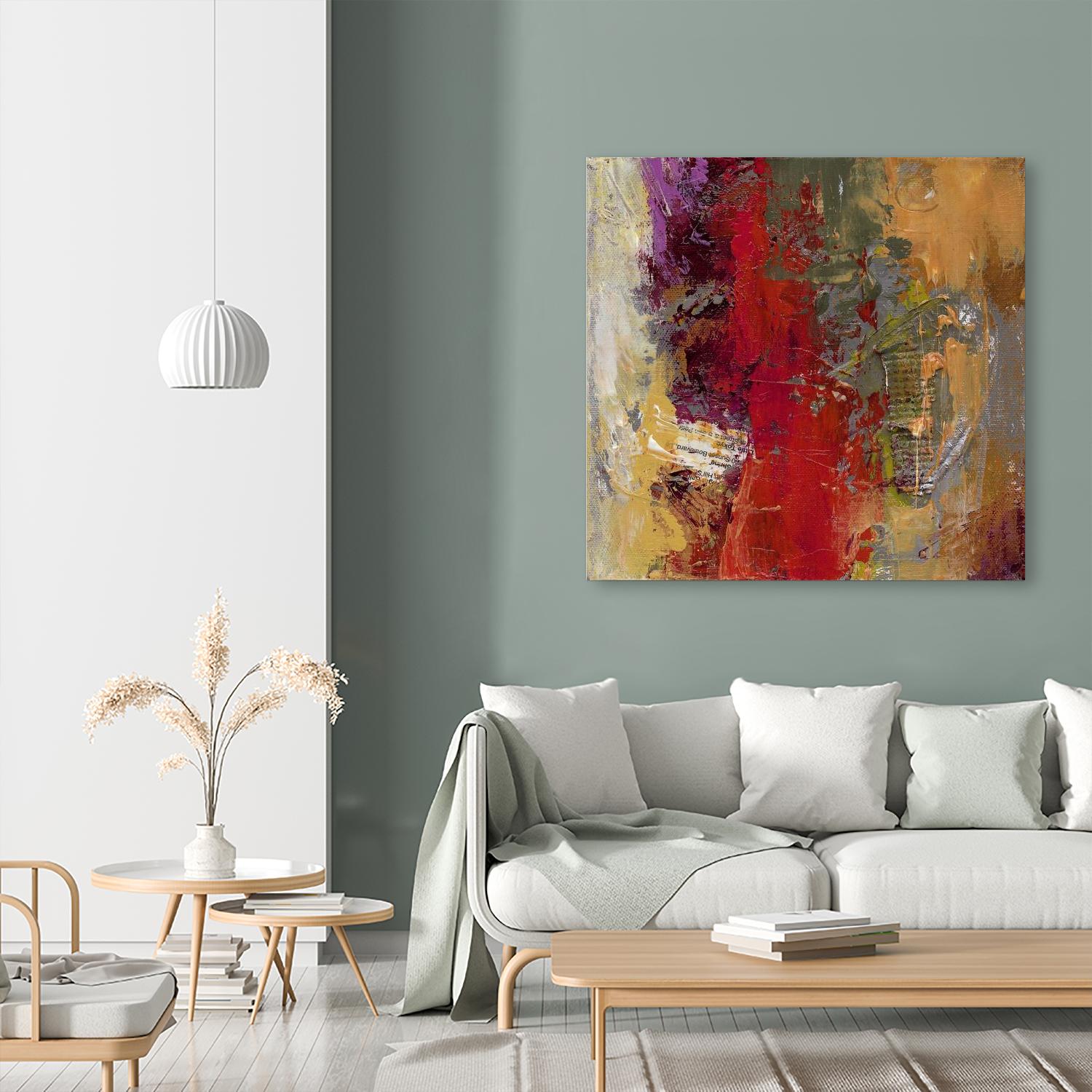 Sidecars II by Janet Bothne on GIANT ART - red abstract