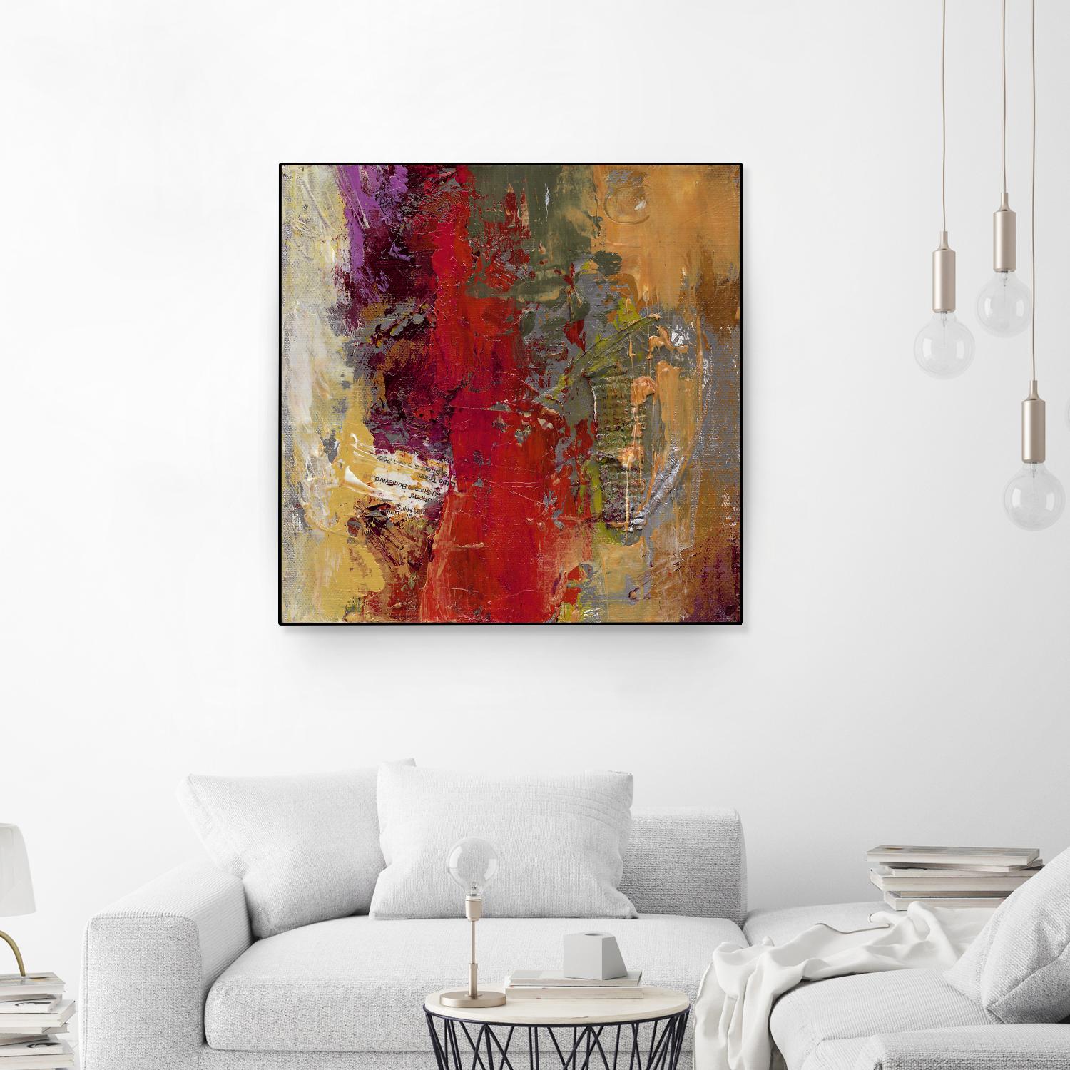 Sidecars II by Janet Bothne on GIANT ART - red abstract