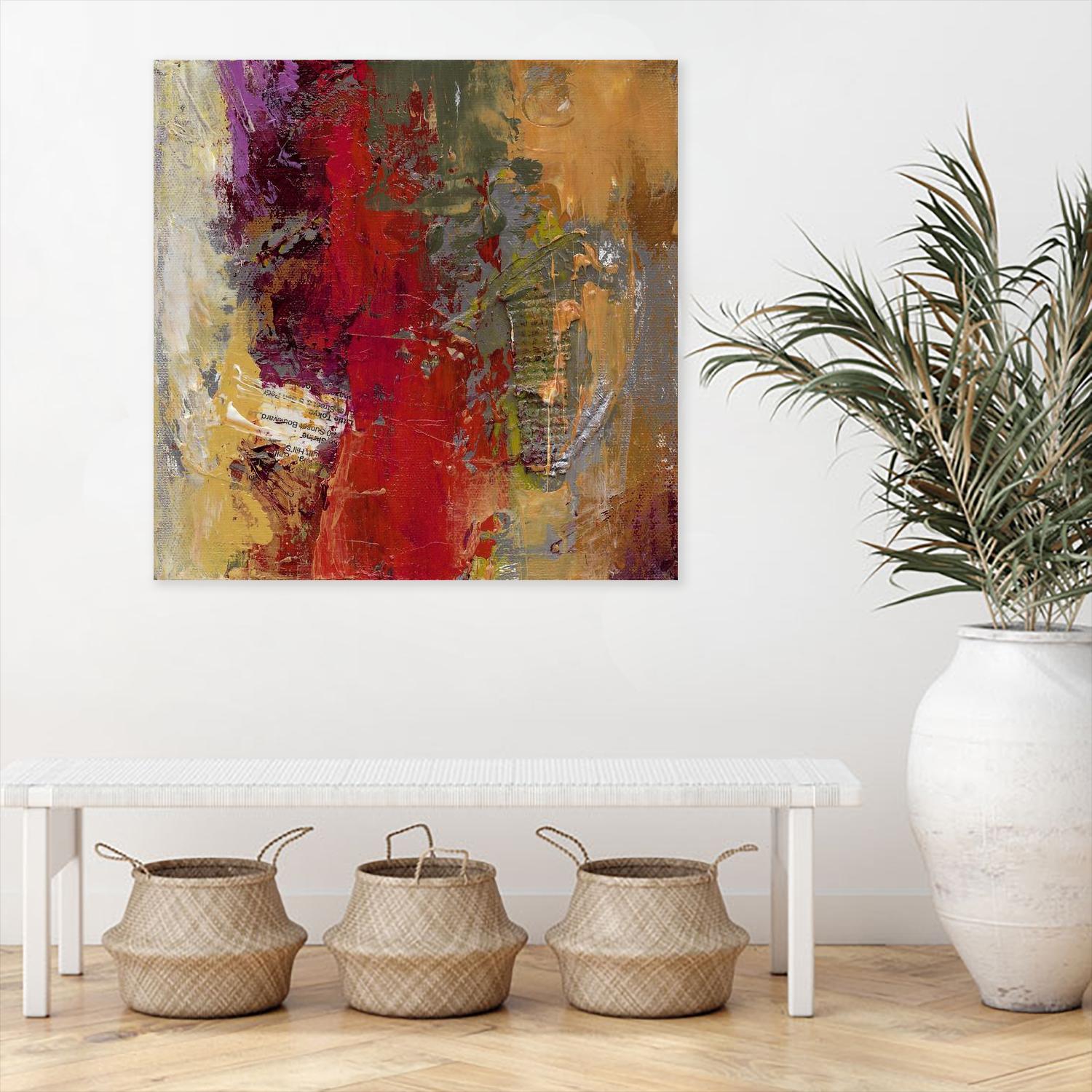 Sidecars II by Janet Bothne on GIANT ART - red abstract