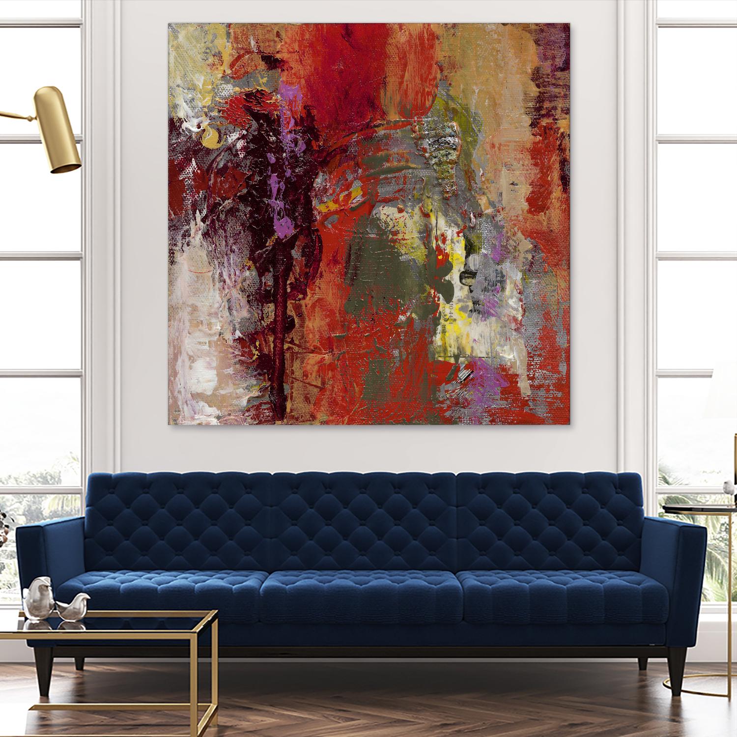 Sidecars III by Janet Bothne on GIANT ART - red abstract