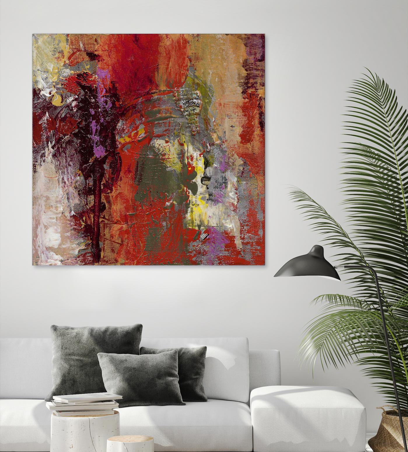 Sidecars III by Janet Bothne on GIANT ART - red abstract