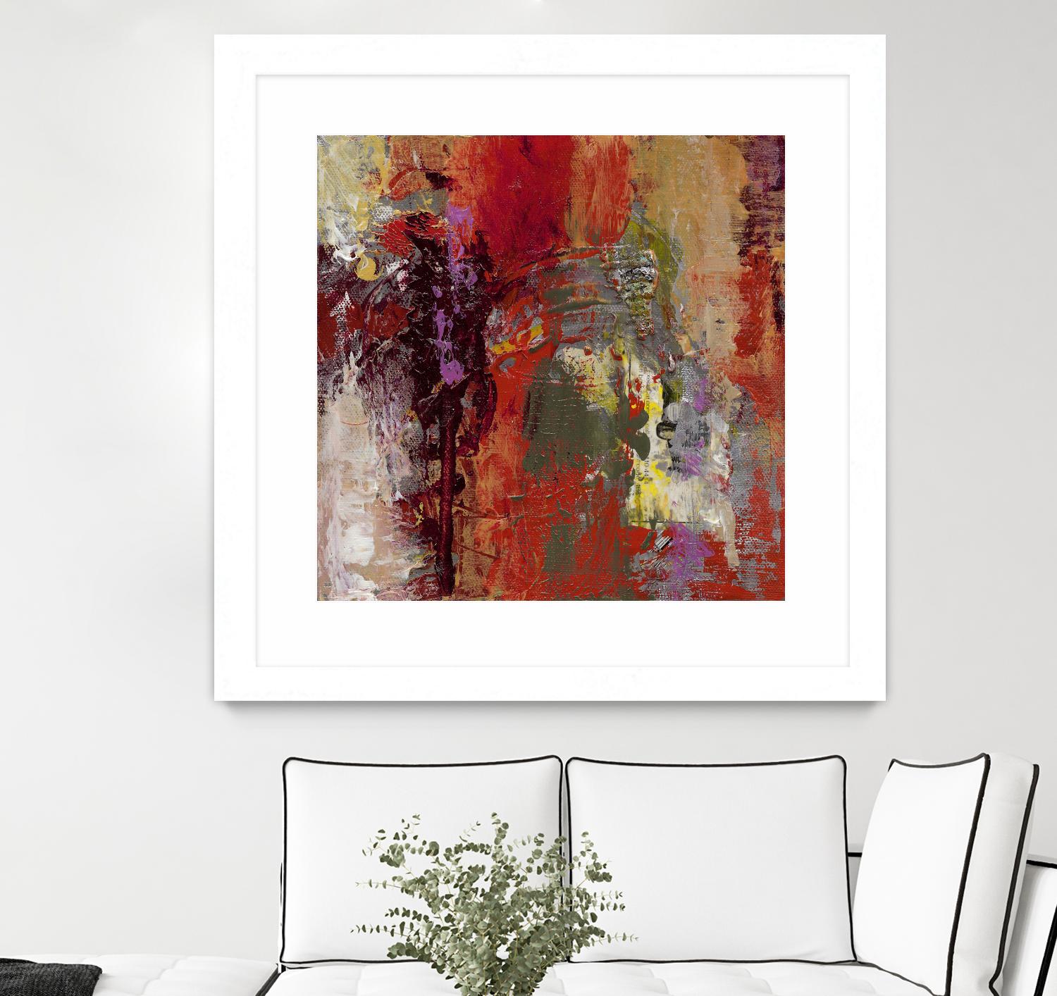 Sidecars III by Janet Bothne on GIANT ART - red abstract