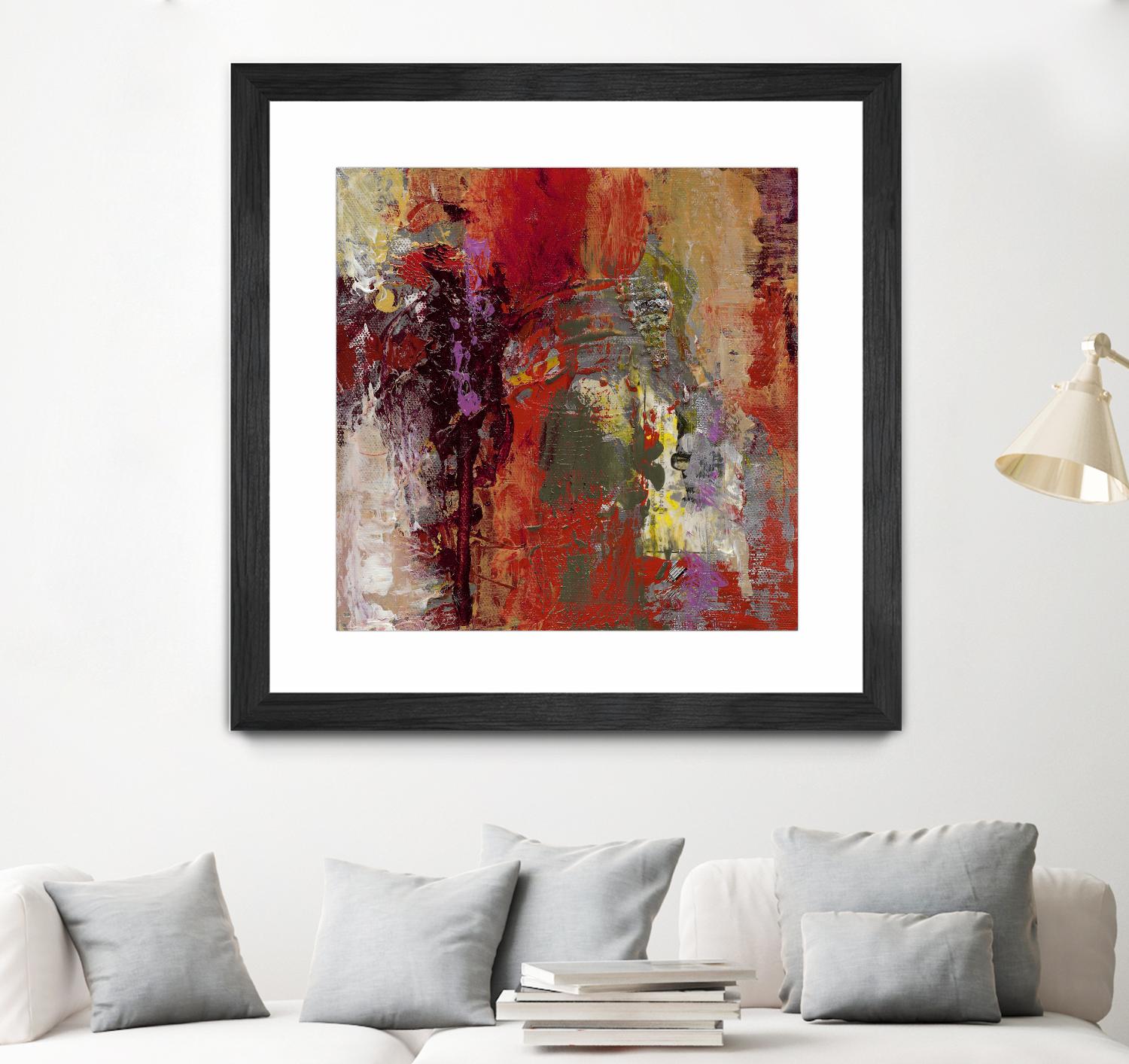 Sidecars III by Janet Bothne on GIANT ART - red abstract