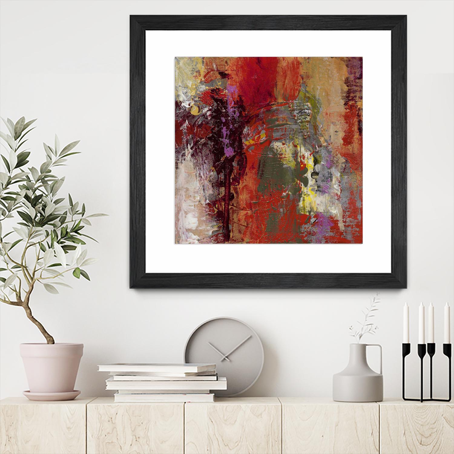 Sidecars III by Janet Bothne on GIANT ART - red abstract