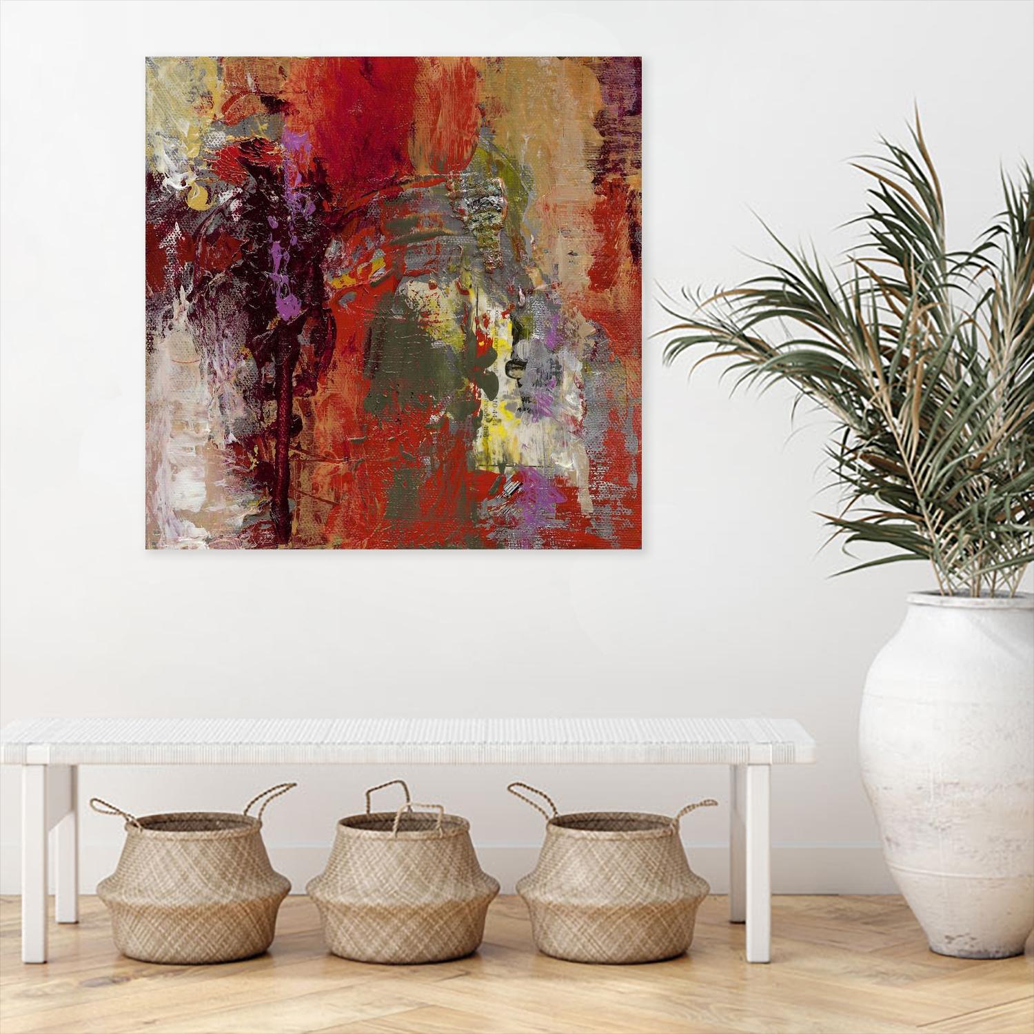 Sidecars III by Janet Bothne on GIANT ART - red abstract