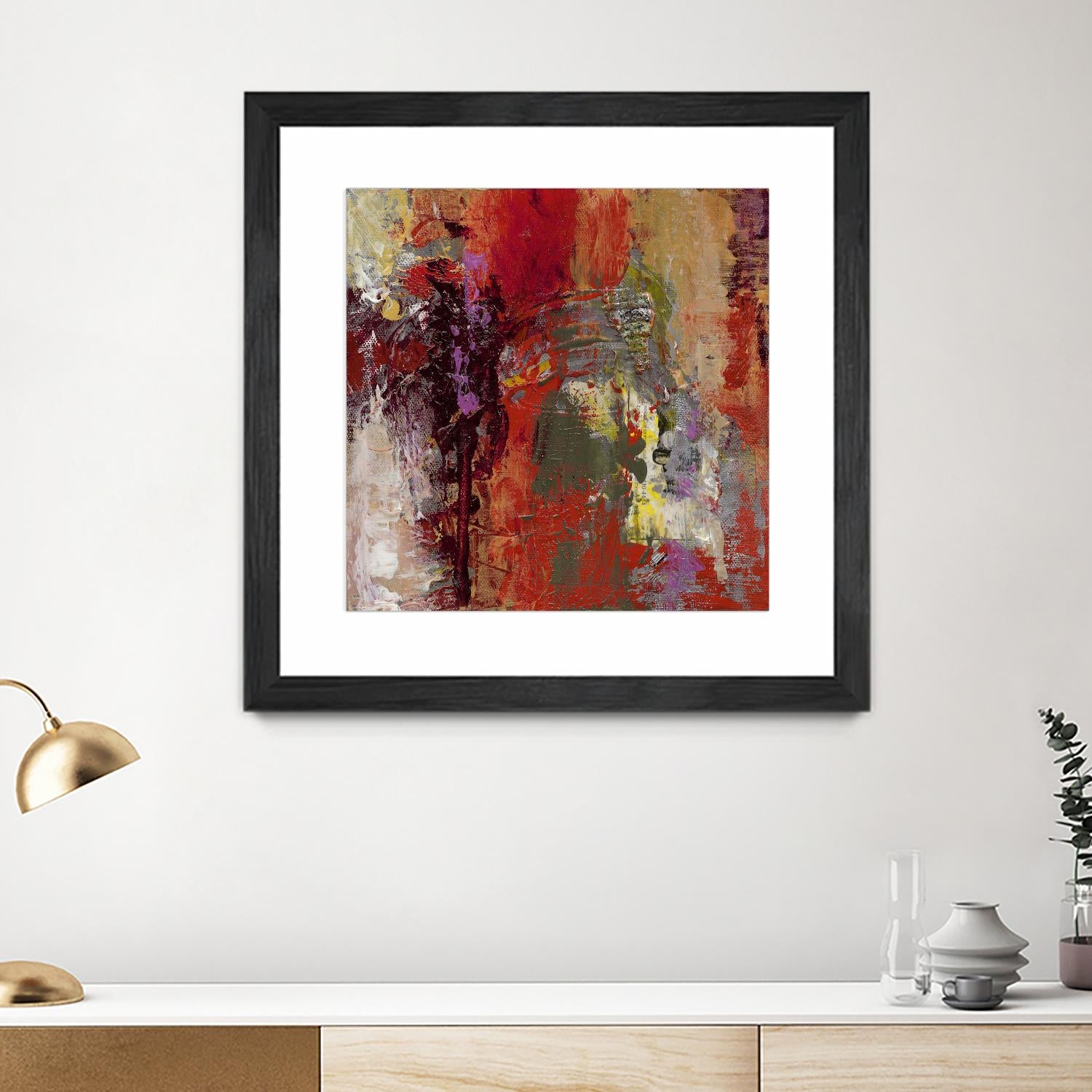 Sidecars III by Janet Bothne on GIANT ART - red abstract