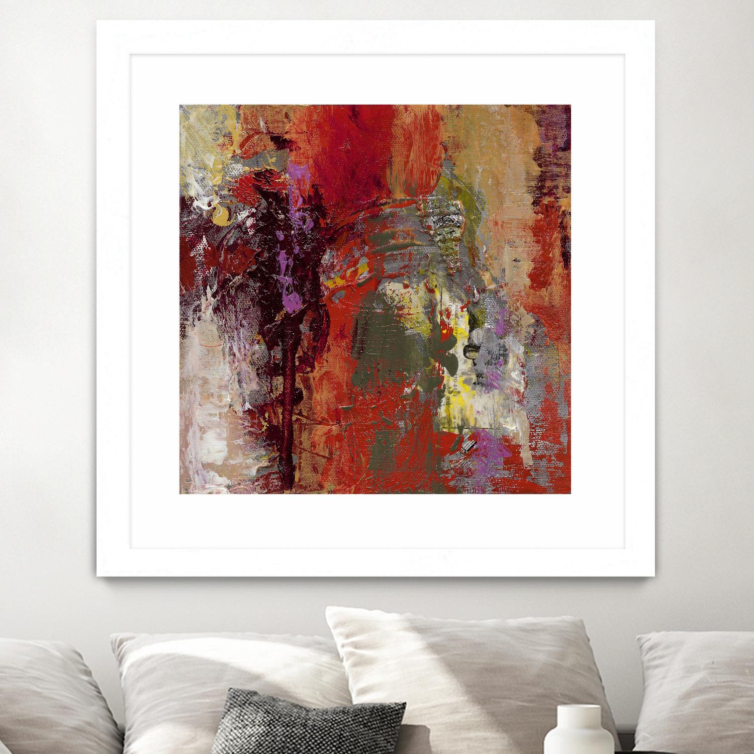 Sidecars III by Janet Bothne on GIANT ART - red abstract