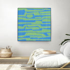 Modern Circuit V by Charles McMullen on GIANT ART - green abstract