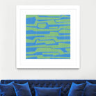 Modern Circuit V by Charles McMullen on GIANT ART - green abstract