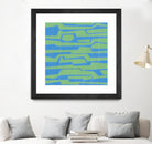 Modern Circuit V by Charles McMullen on GIANT ART - green abstract