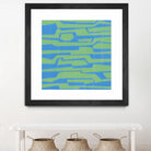 Modern Circuit V by Charles McMullen on GIANT ART - green abstract