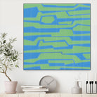 Modern Circuit V by Charles McMullen on GIANT ART - green abstract