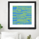 Modern Circuit V by Charles McMullen on GIANT ART - green abstract