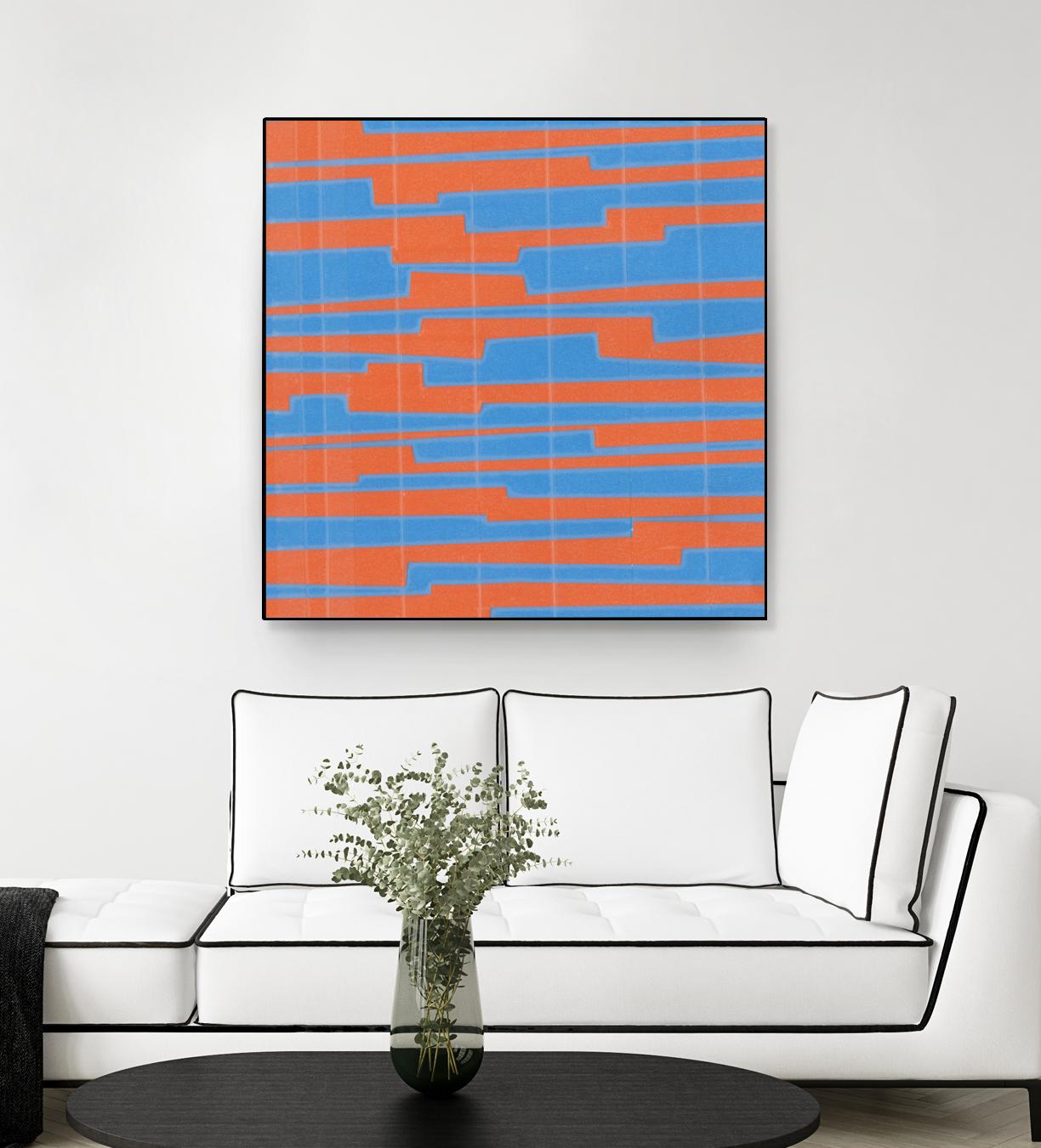 Modern Circuit VI by Charles McMullen on GIANT ART - blue abstract