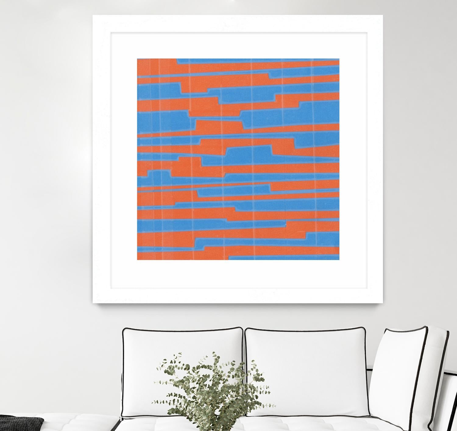 Modern Circuit VI by Charles McMullen on GIANT ART - blue abstract