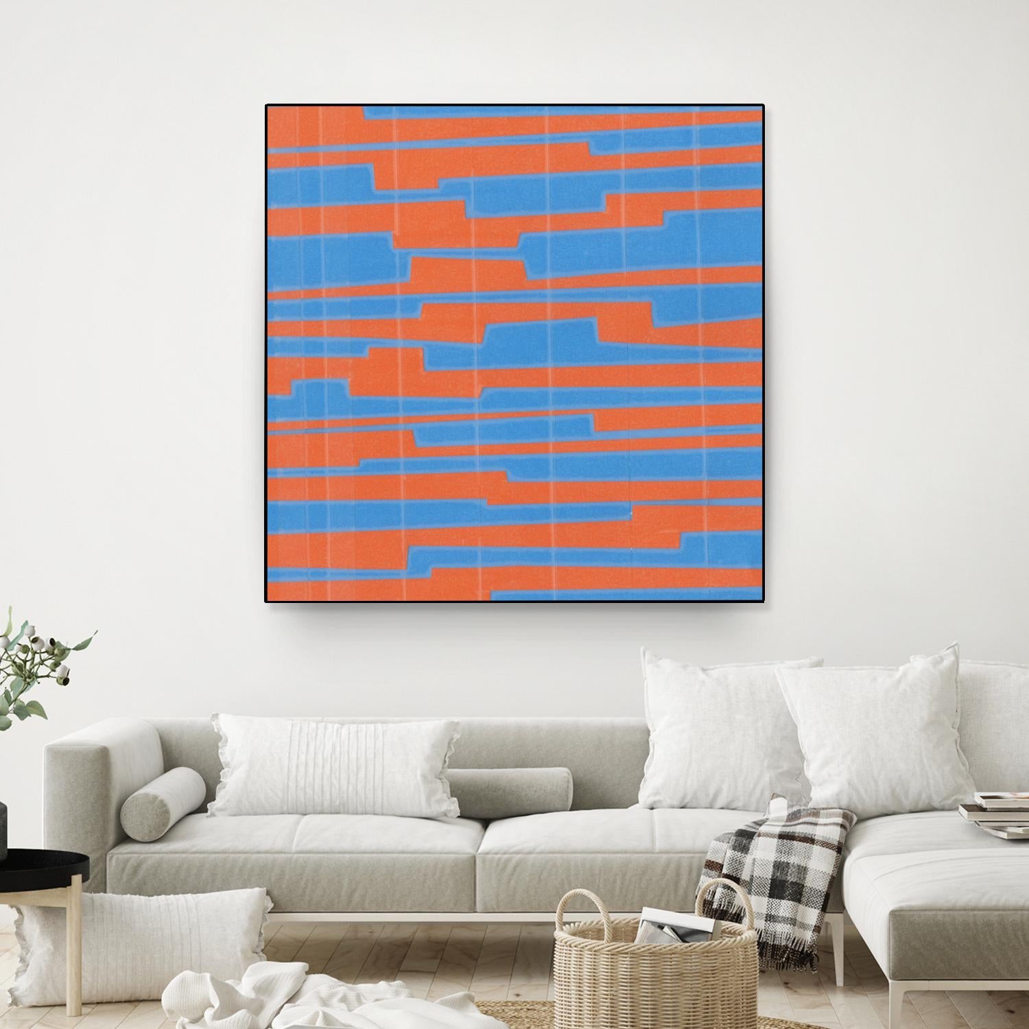 Modern Circuit VI by Charles McMullen on GIANT ART - blue abstract