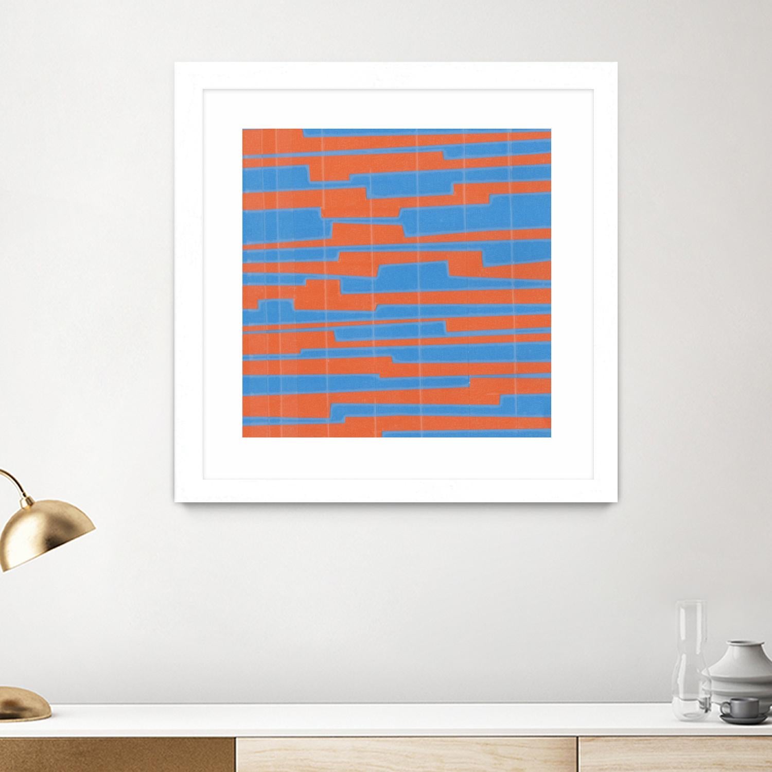 Modern Circuit VI by Charles McMullen on GIANT ART - blue abstract
