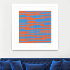 Modern Circuit VI by Charles McMullen on GIANT ART - blue abstract