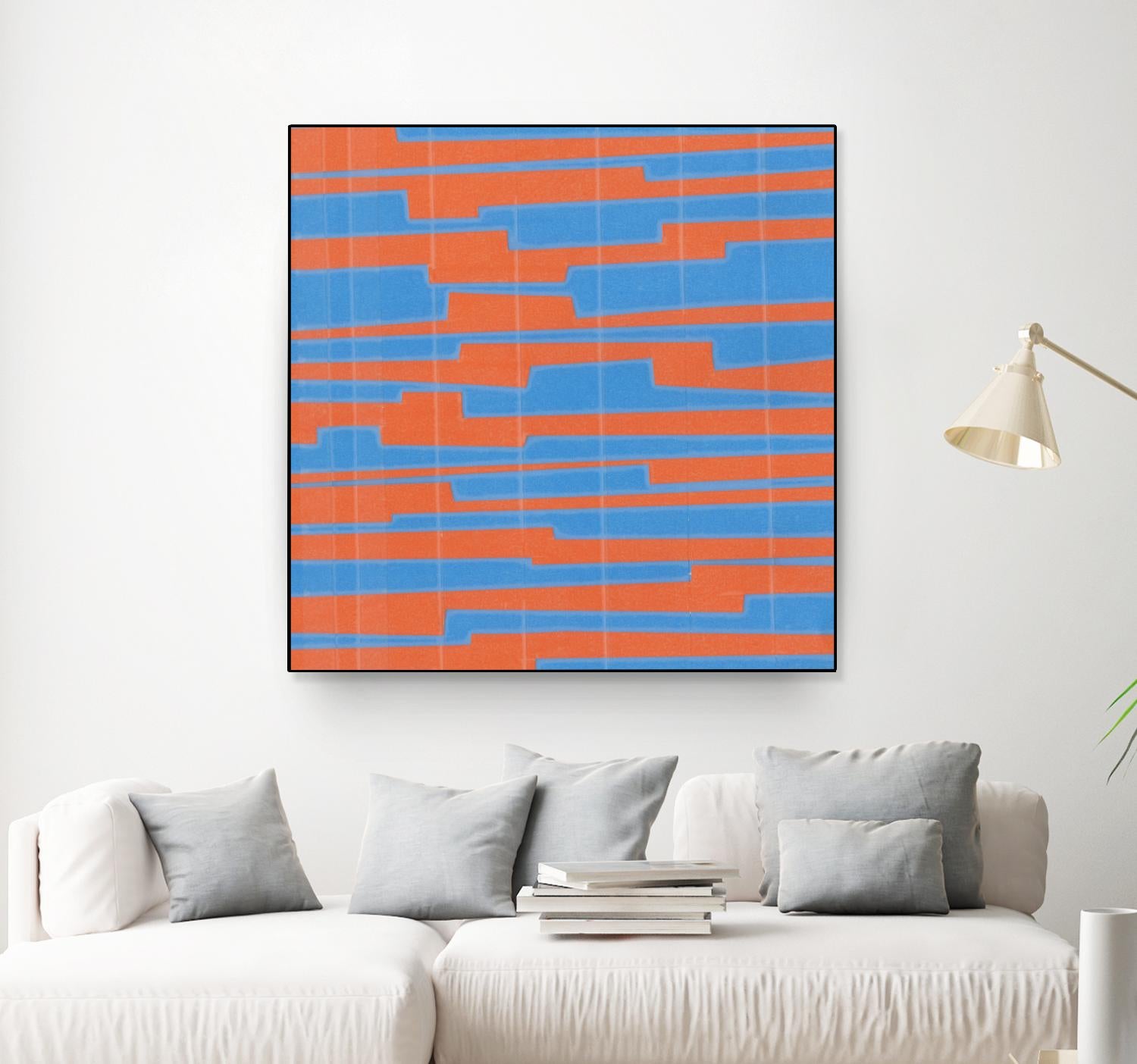 Modern Circuit VI by Charles McMullen on GIANT ART - blue abstract