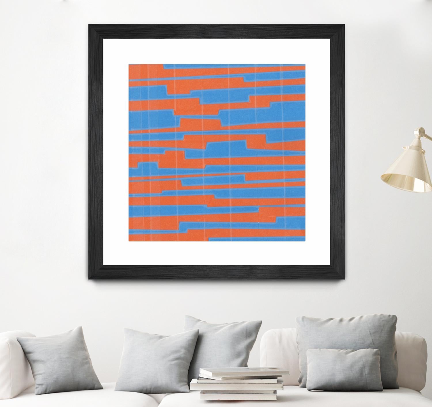 Modern Circuit VI by Charles McMullen on GIANT ART - blue abstract