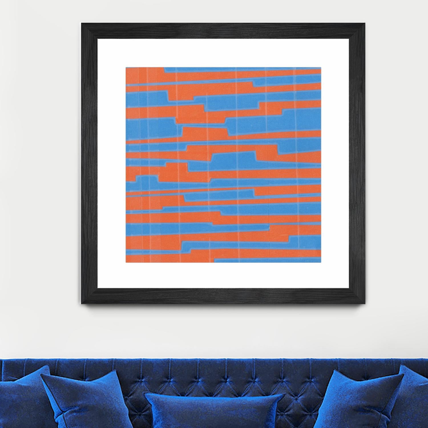 Modern Circuit VI by Charles McMullen on GIANT ART - blue abstract