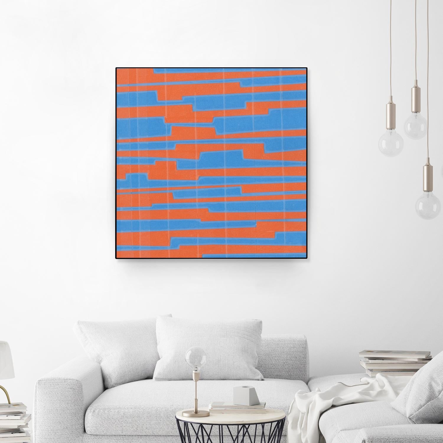 Modern Circuit VI by Charles McMullen on GIANT ART - blue abstract
