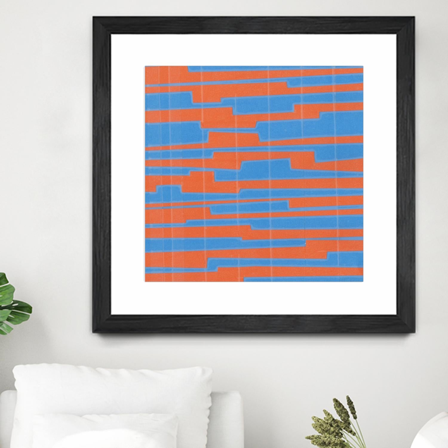 Modern Circuit VI by Charles McMullen on GIANT ART - blue abstract